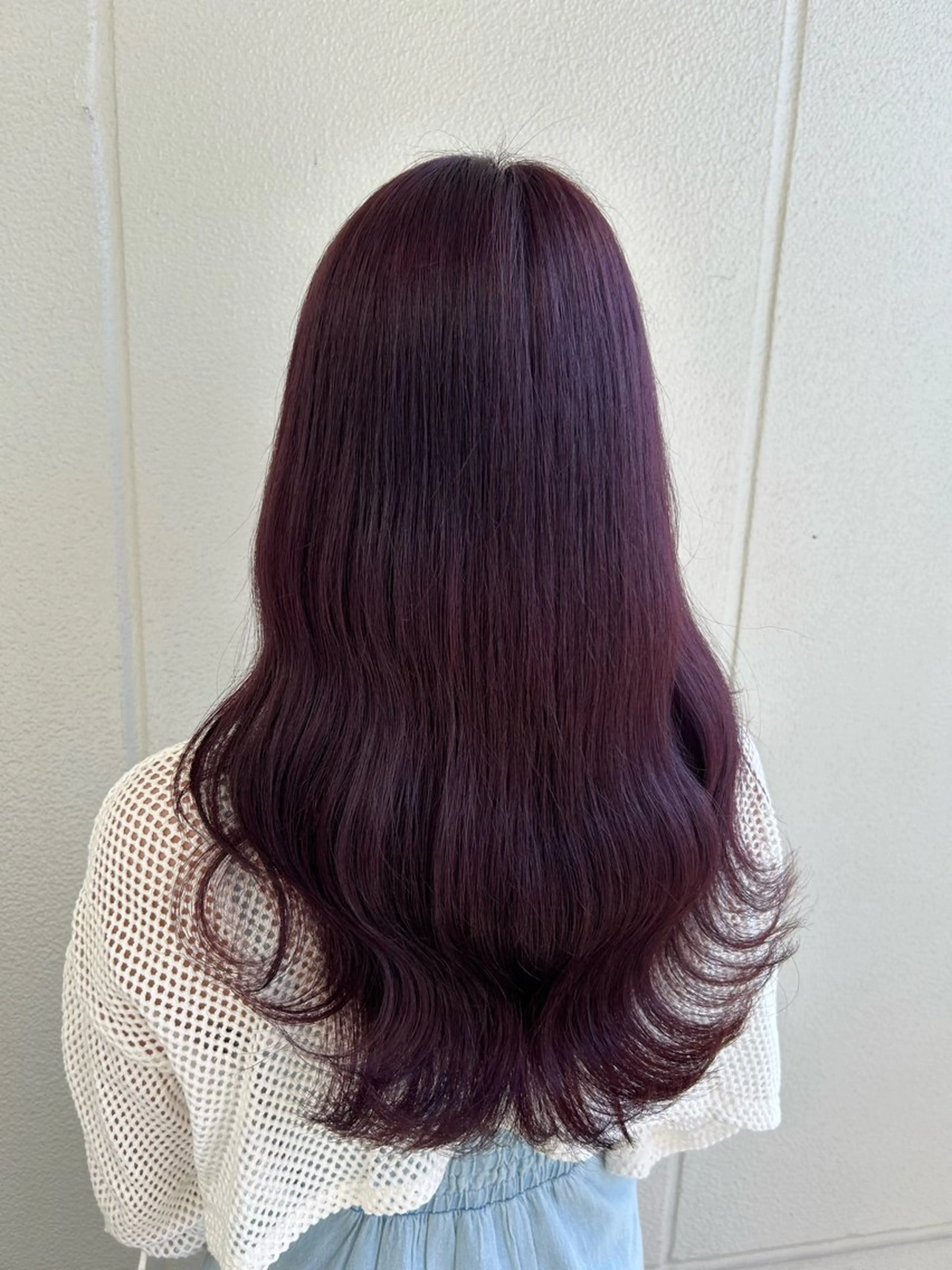 ロング カラー カシス ラベンダーカラー 🍑韓国艶髪🇰🇷 店長【桑原ユキネ】のヘアスタイル