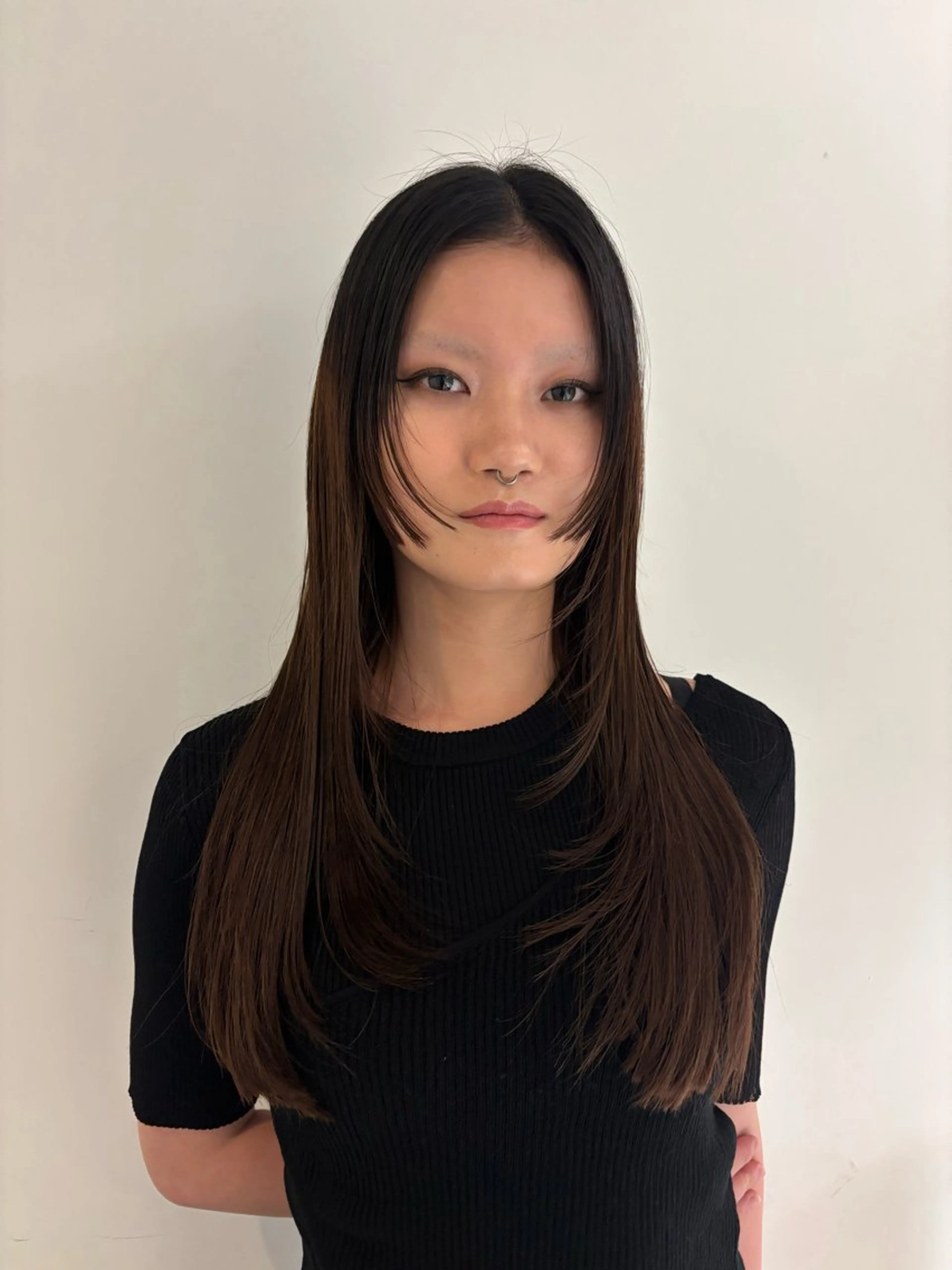 ロング ロングレイヤー 姫カット レイヤーカット ロング 似合わせカット カット ﾚｲﾔｰ🎶似合わせ パーマ🎀ナナコのヘアスタイル
