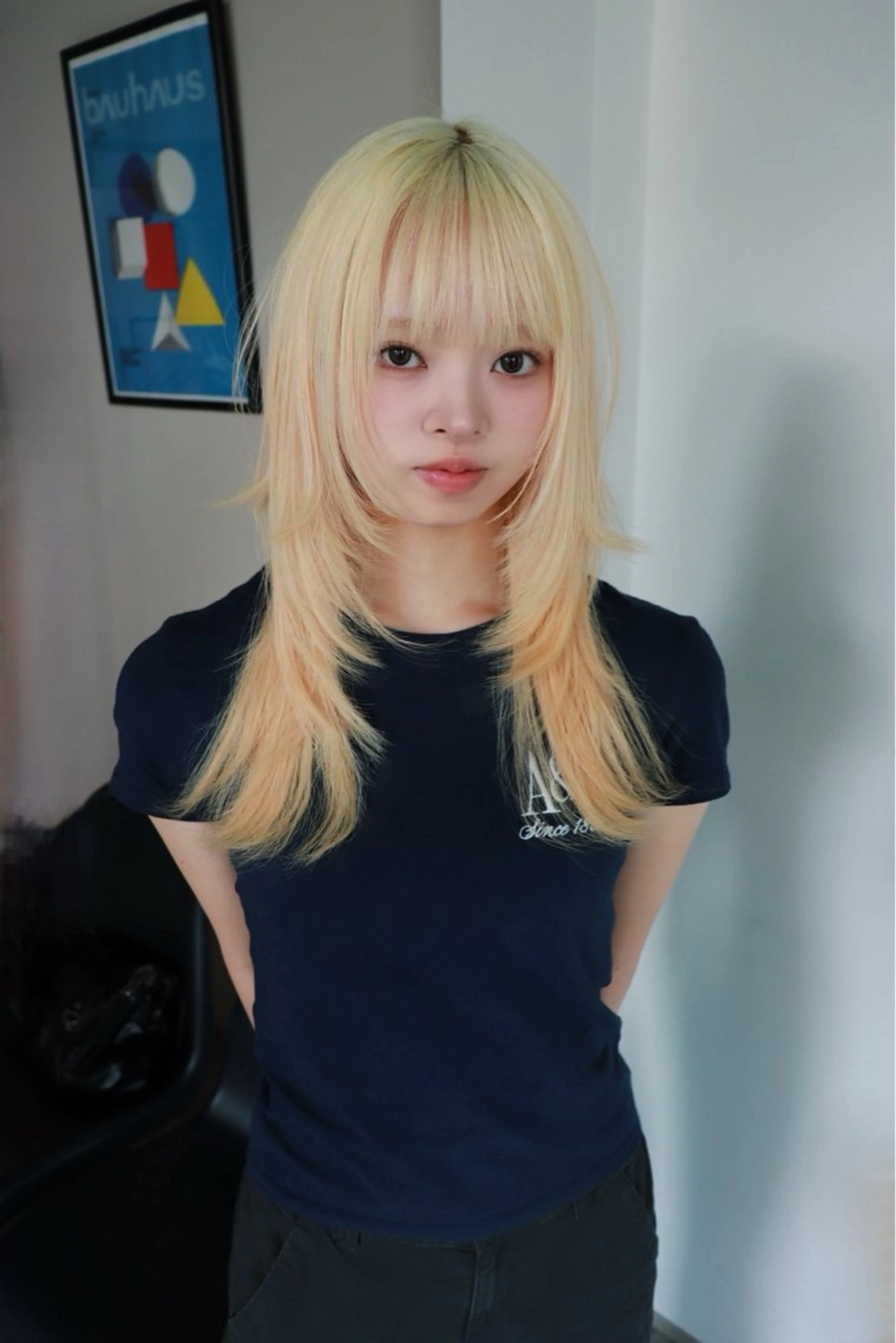 ロング カラー ヘアカラー トリートメント 色落ちまで2度綺麗な ハイトーン⭐️ヨシキのヘアスタイル