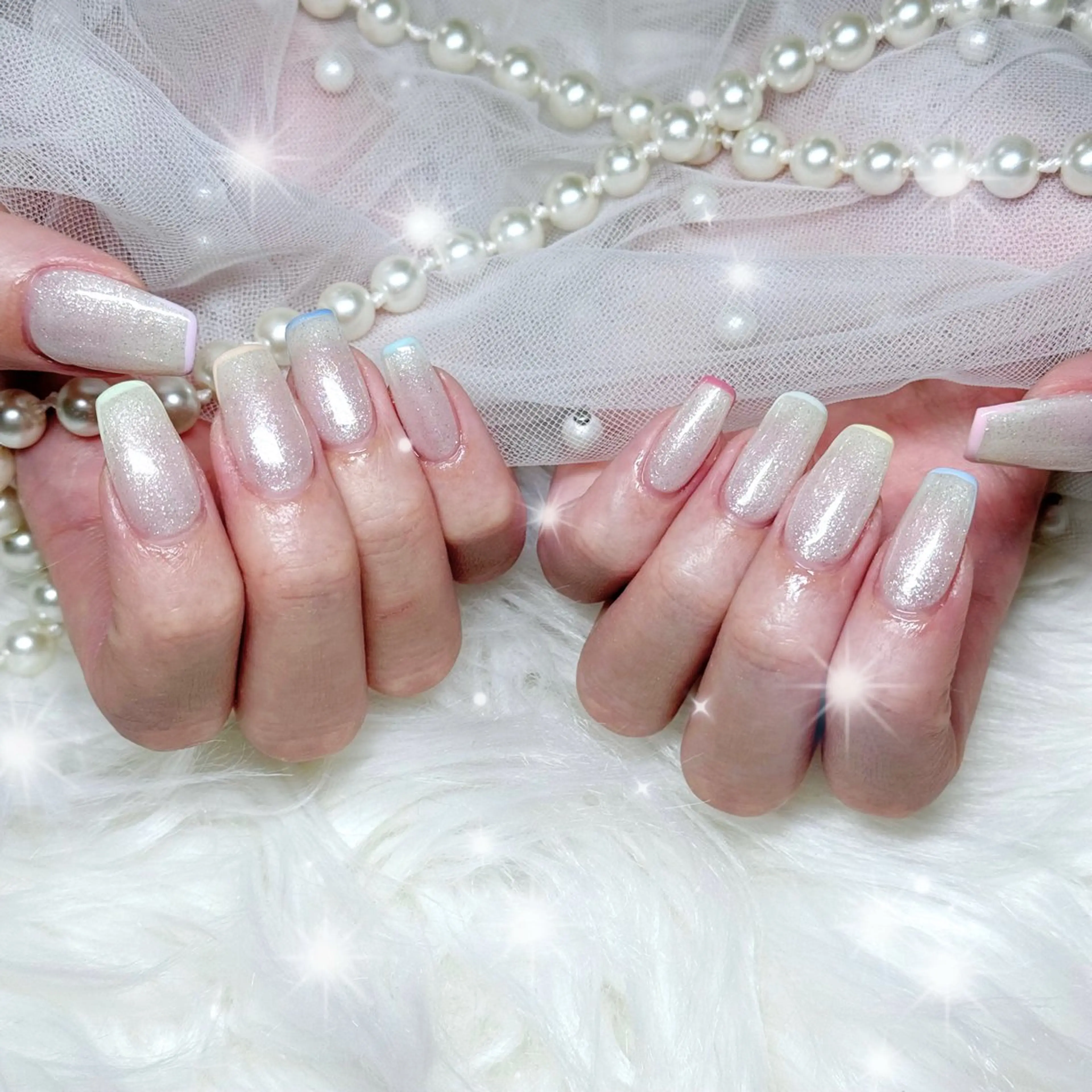 ネイル フレンチネイル ハンドネイル 🎀Mai 🎀のネイルデザイン