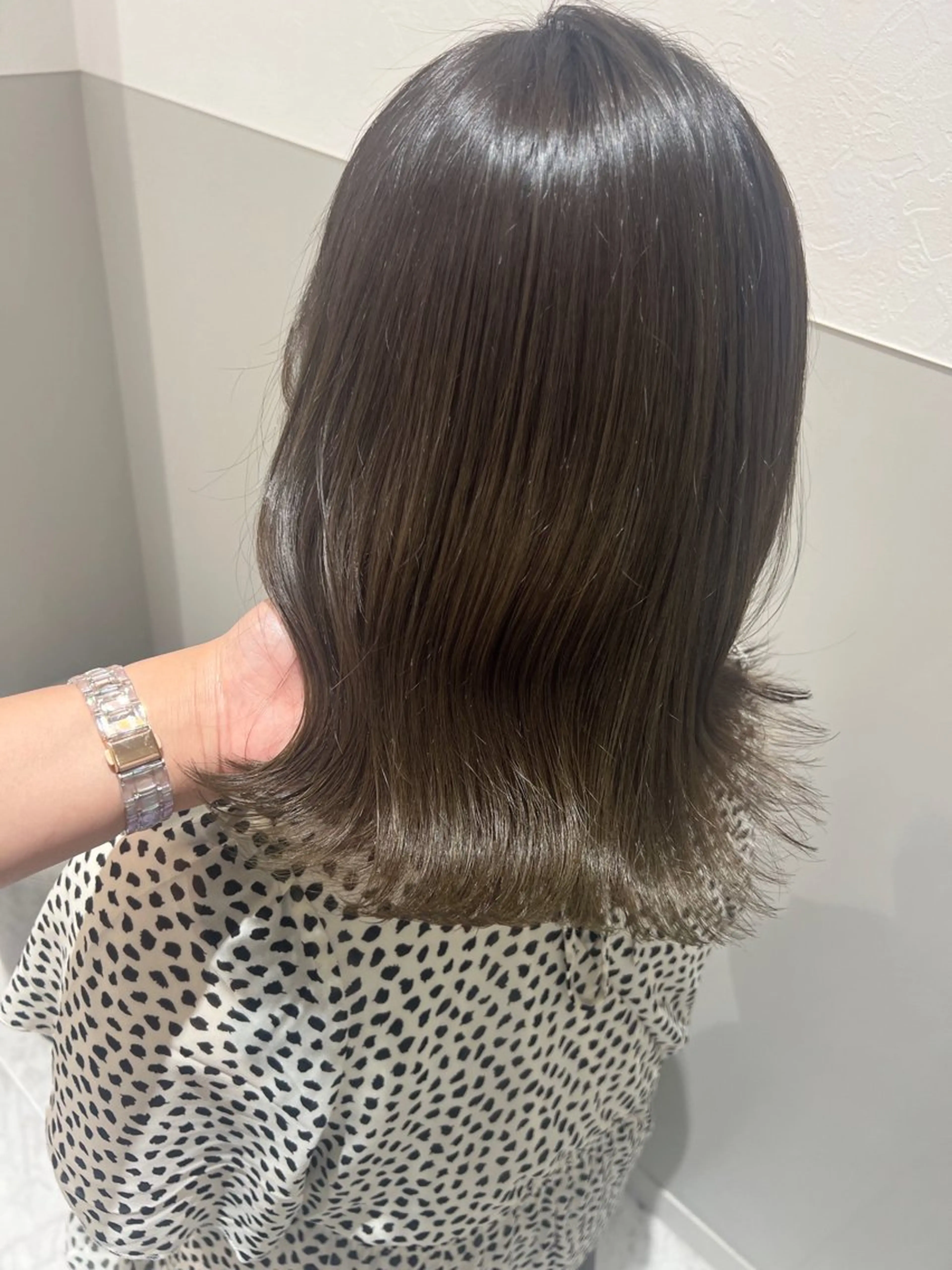 ミディアム カット ヘアカラー トリートメント 韓国モテhair🍑 momoのヘアスタイル