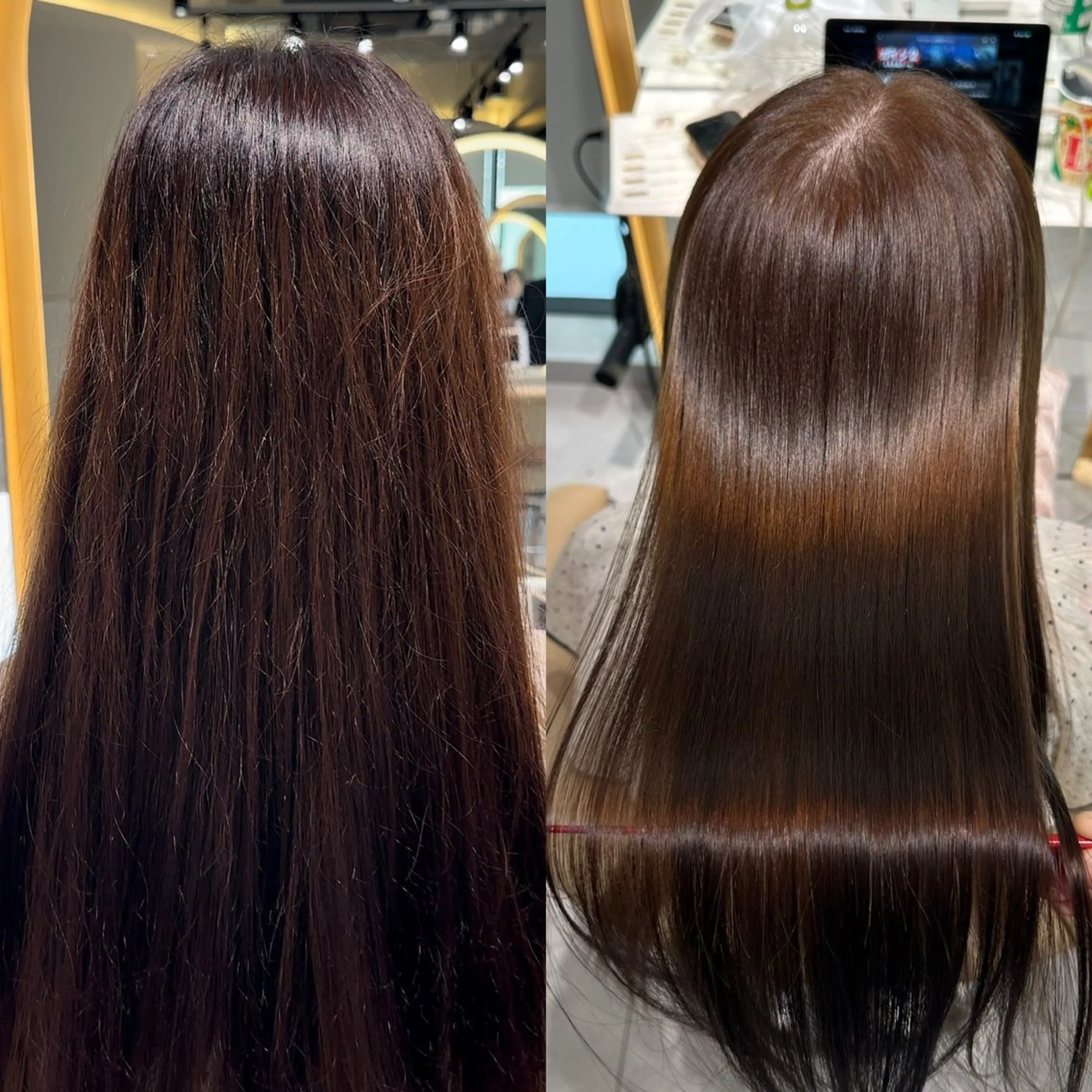 ロング カット 縮毛矯正 トリートメント ✨髪質改善特化✨副 店長椎葉信乃介のヘアスタイル