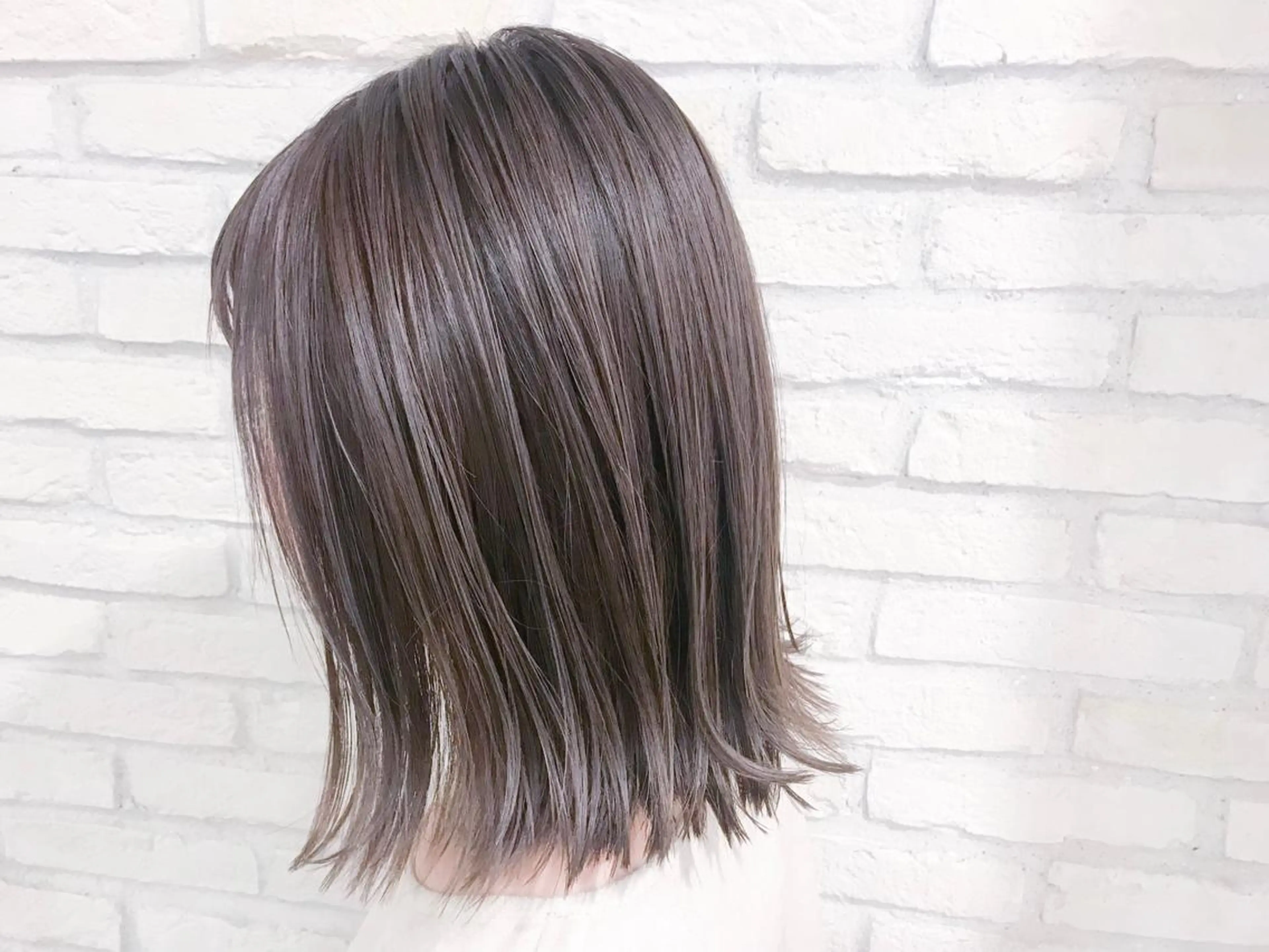 ミディアム カラー 透明感カラー ハイライトカラー ハイライト 横浜🍒カット エクステ／RIEのヘアスタイル