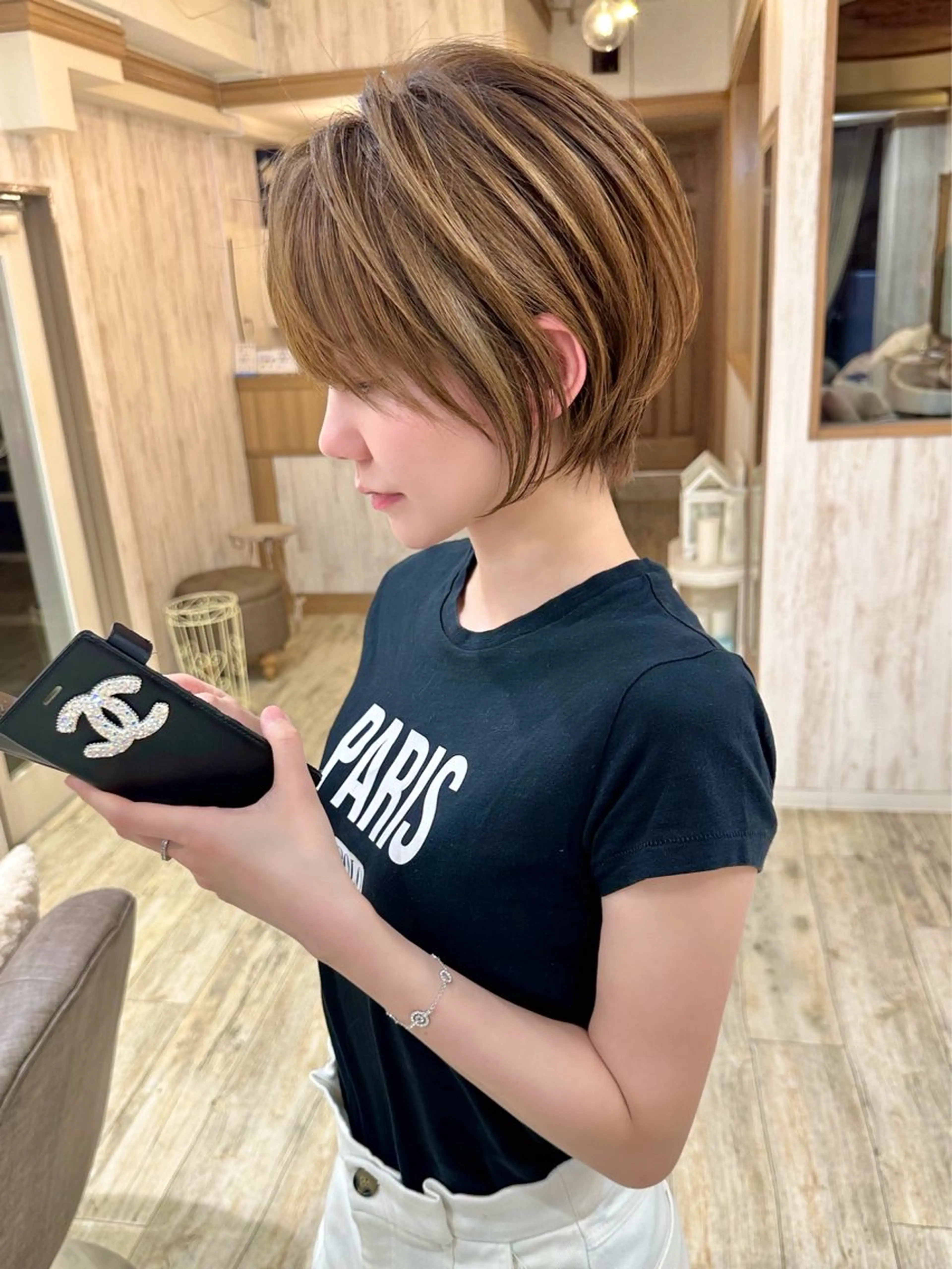 ショート おのだ あやなのヘアスタイル