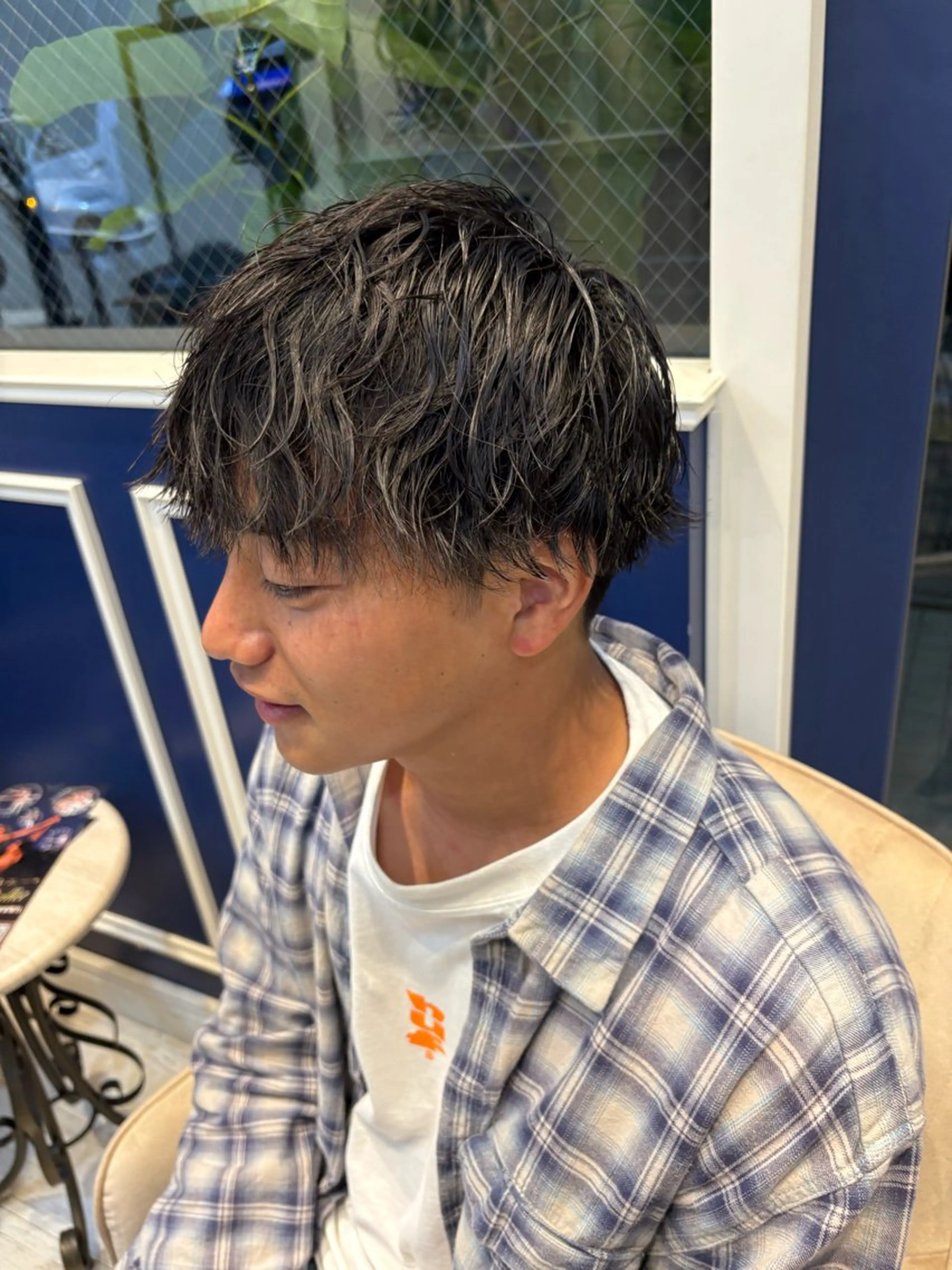 メンズ メンズパーマ 波巻きパーマ カット パーマ 大槻 ハルカのヘアスタイル