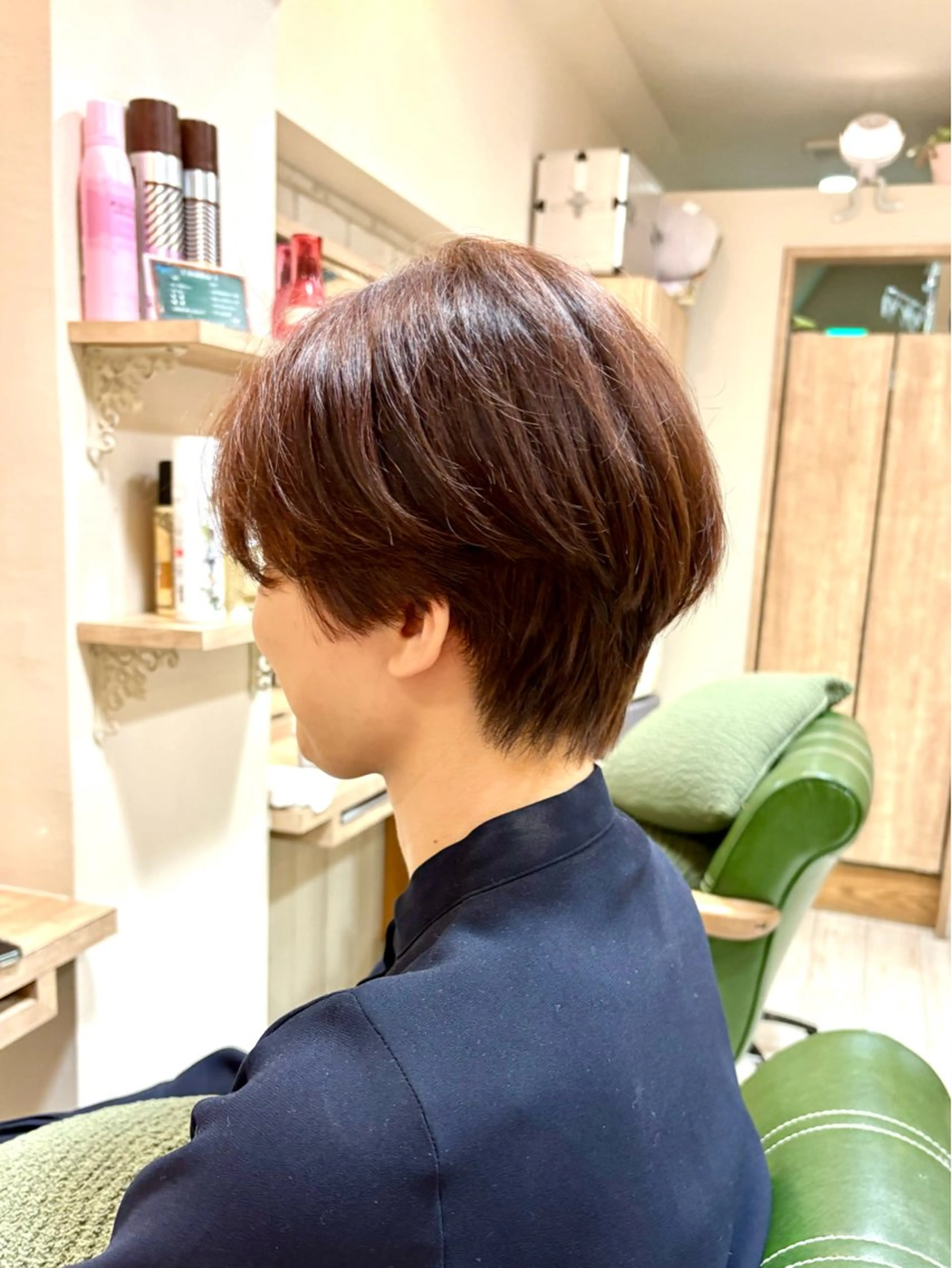 ショート カラー ショートヘア カット ヘアカラー トリートメント ヘッドスパ 清水 有実子のヘアスタイル