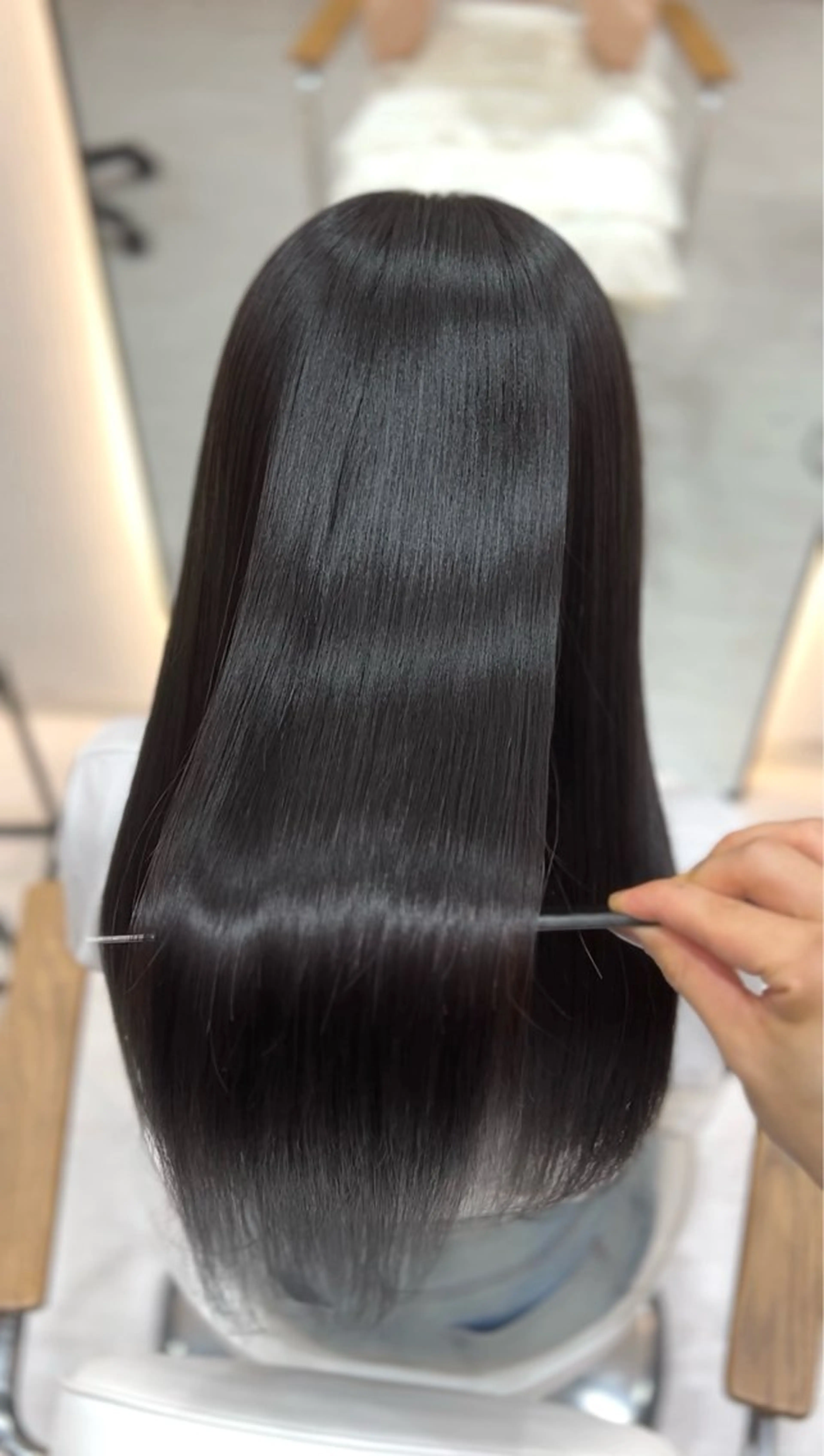 ロング ヘアカラー トリートメント 輝士‎🤍レイヤー/ 艶髪/透明感/顔周りのヘアスタイル