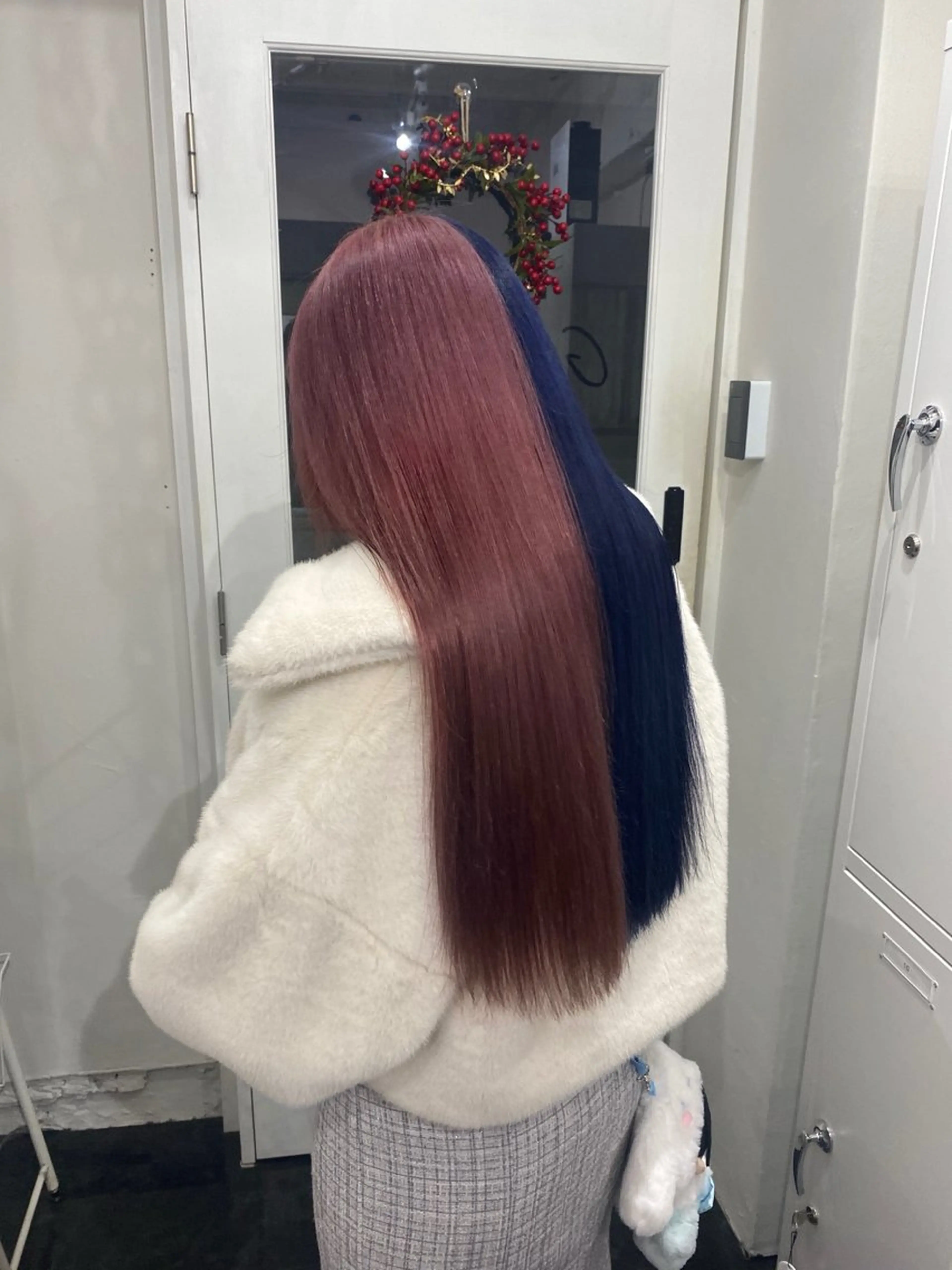 カラー ブルーカラー ラベンダーカラー ネイビーカラー ピンクカラー ピンクラベンダー ヘアカラー トリートメント ヘアセット 楓🦋韓国系レイヤー / 透明感カラー🤍のヘアスタイル