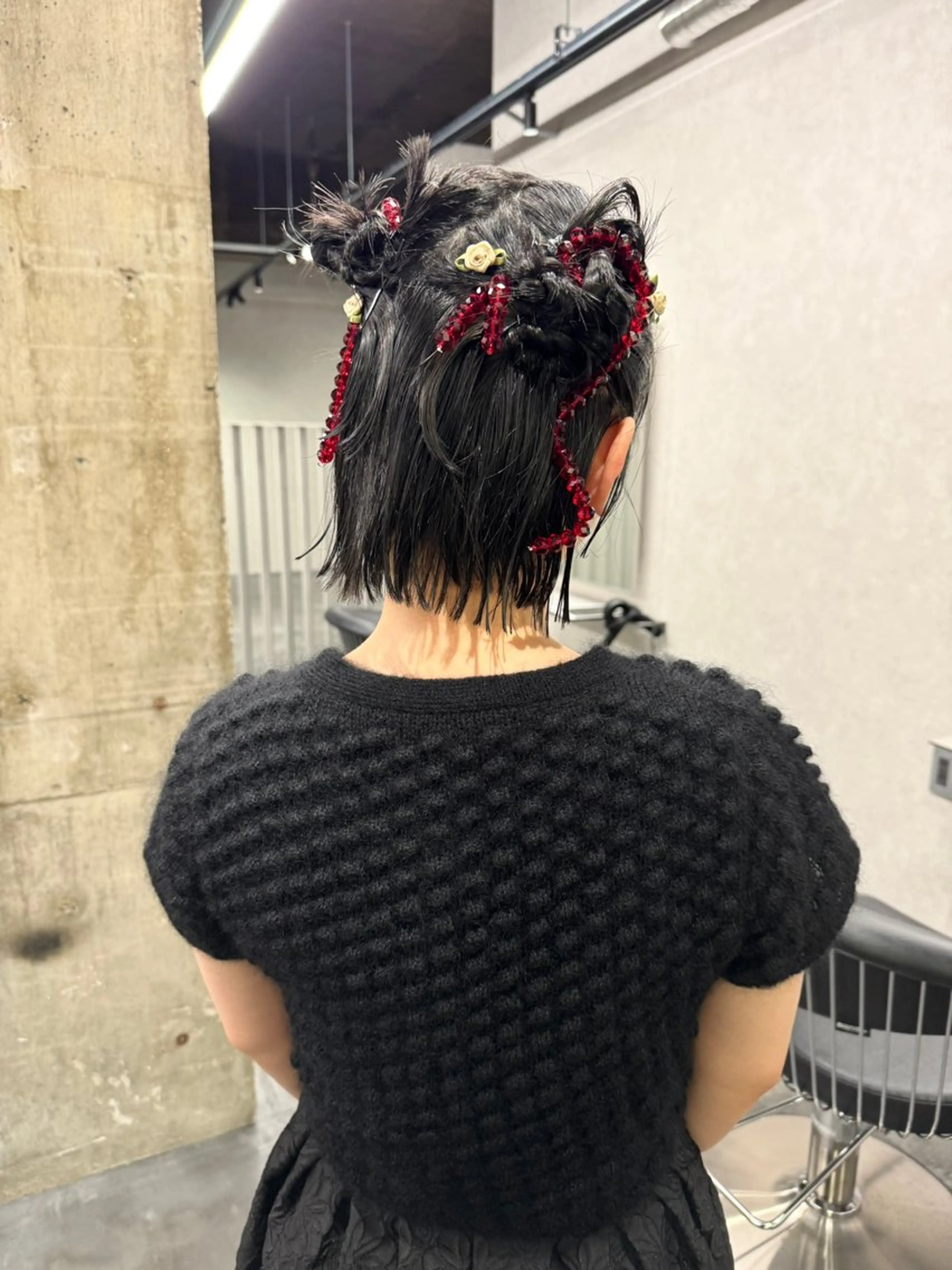 ショート ヘアアレンジ ofF élua所属・もりしま あやかのヘアスタイル