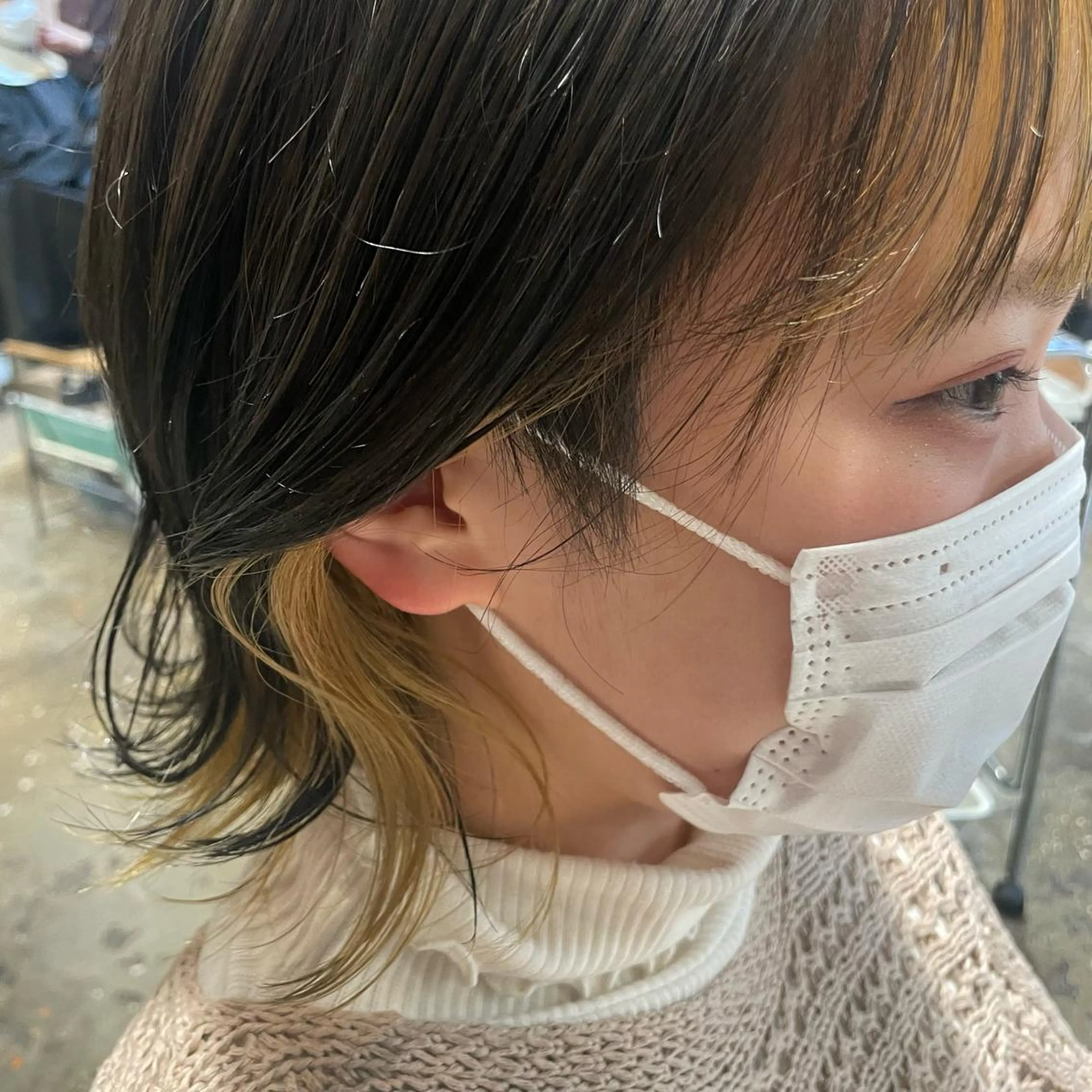 ショート イエローカラー ショートヘア 🇰🇷韓国ｽﾀｲﾙ ﾚｲﾔｰ/ayanaのヘアスタイル