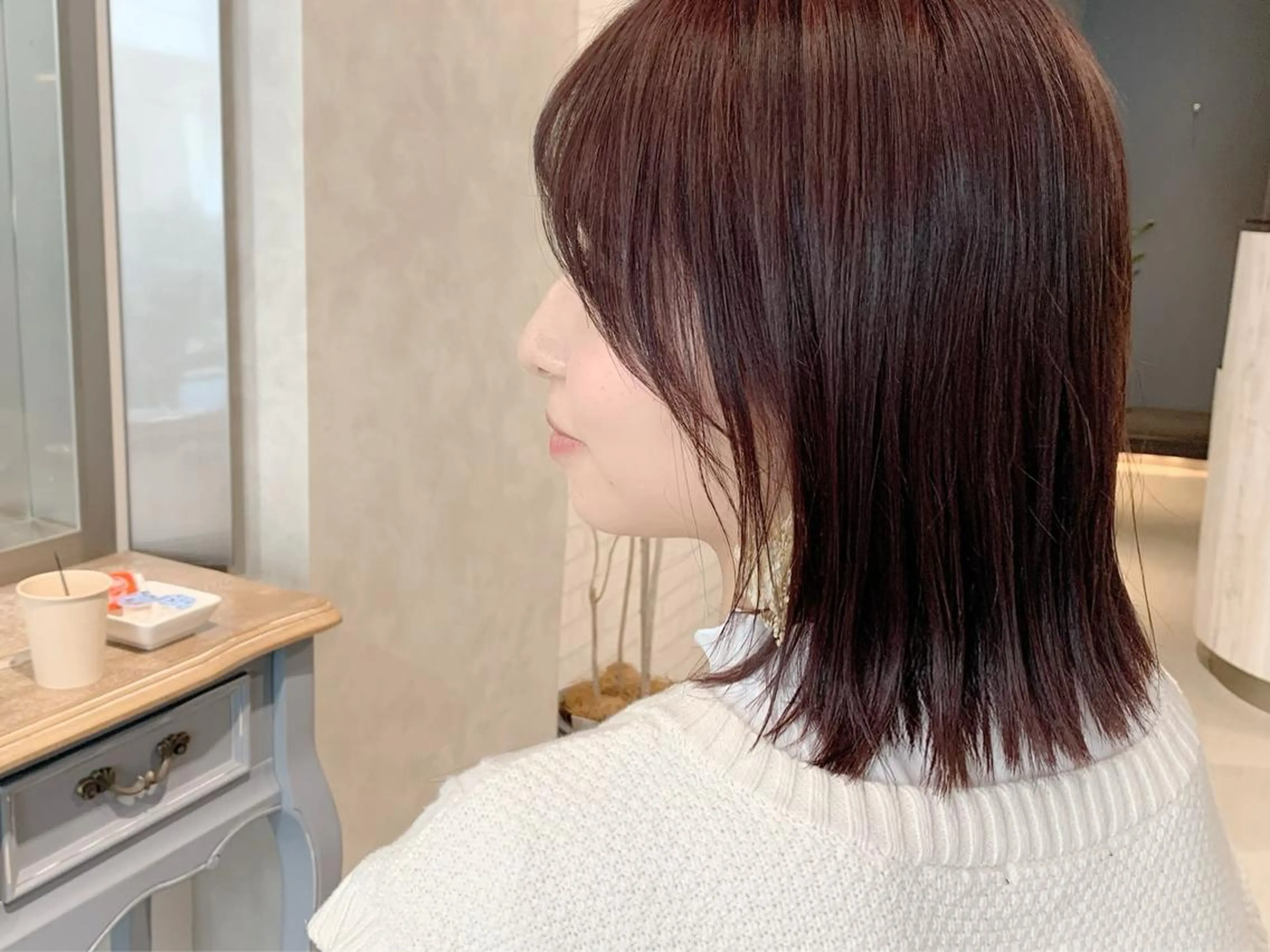 ミディアム カラー ブラウンカラー EMANON天神所属・Hitomi Ezakiのヘアスタイル