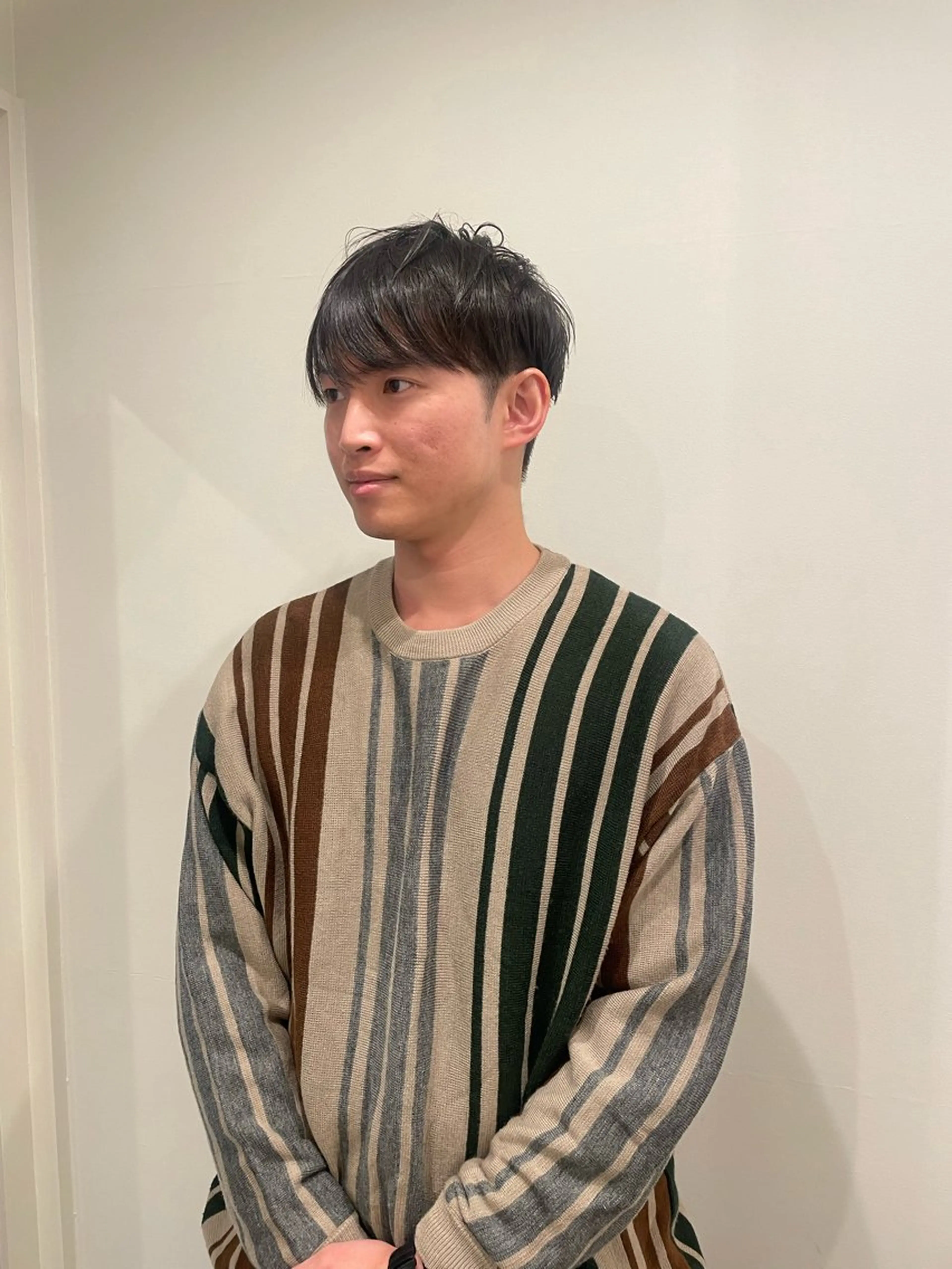 メンズ マッシュ カット 渋谷 留菜のヘアスタイル