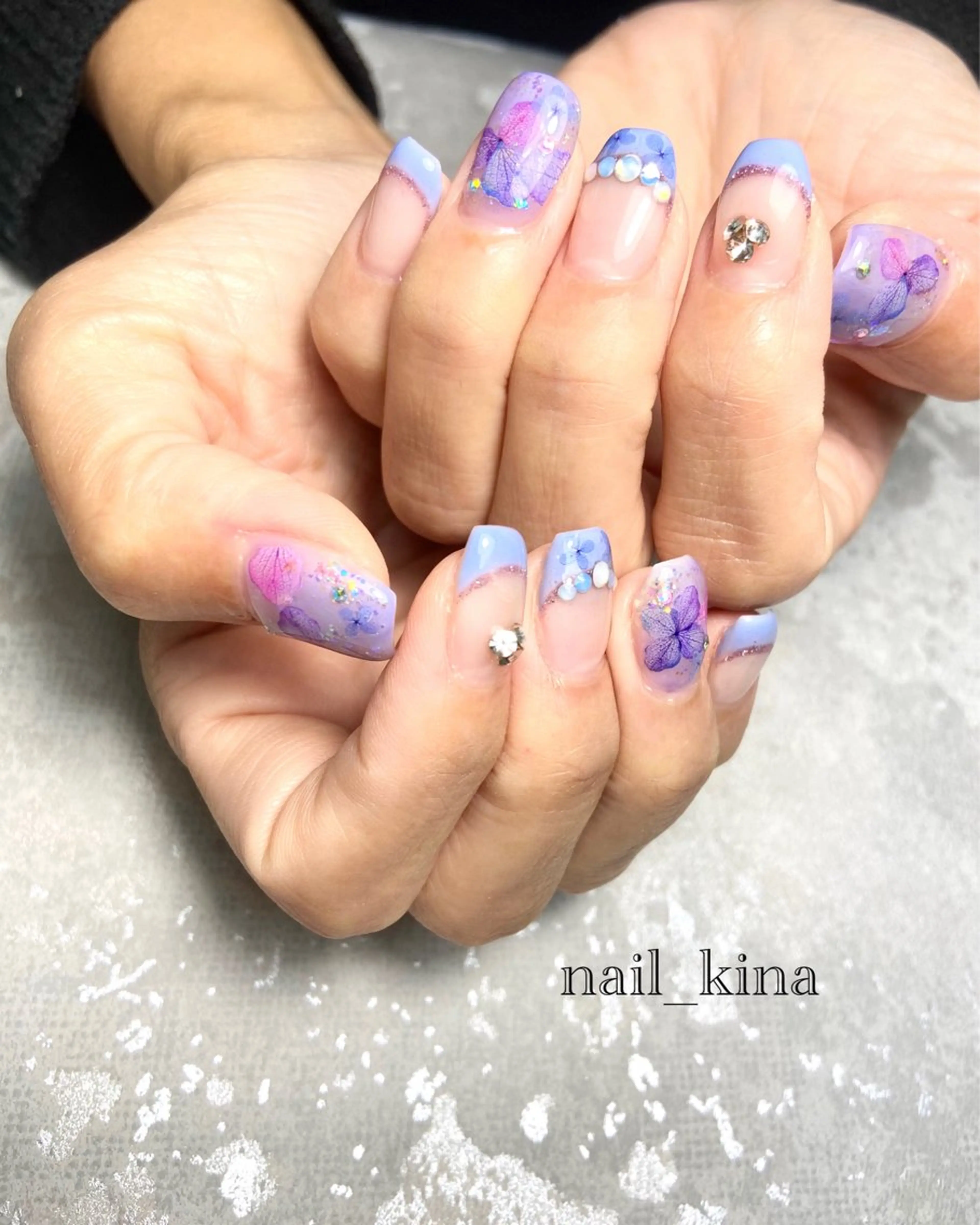 ネイル 夏ネイル ハンドネイル nail_ kinaのネイルデザイン