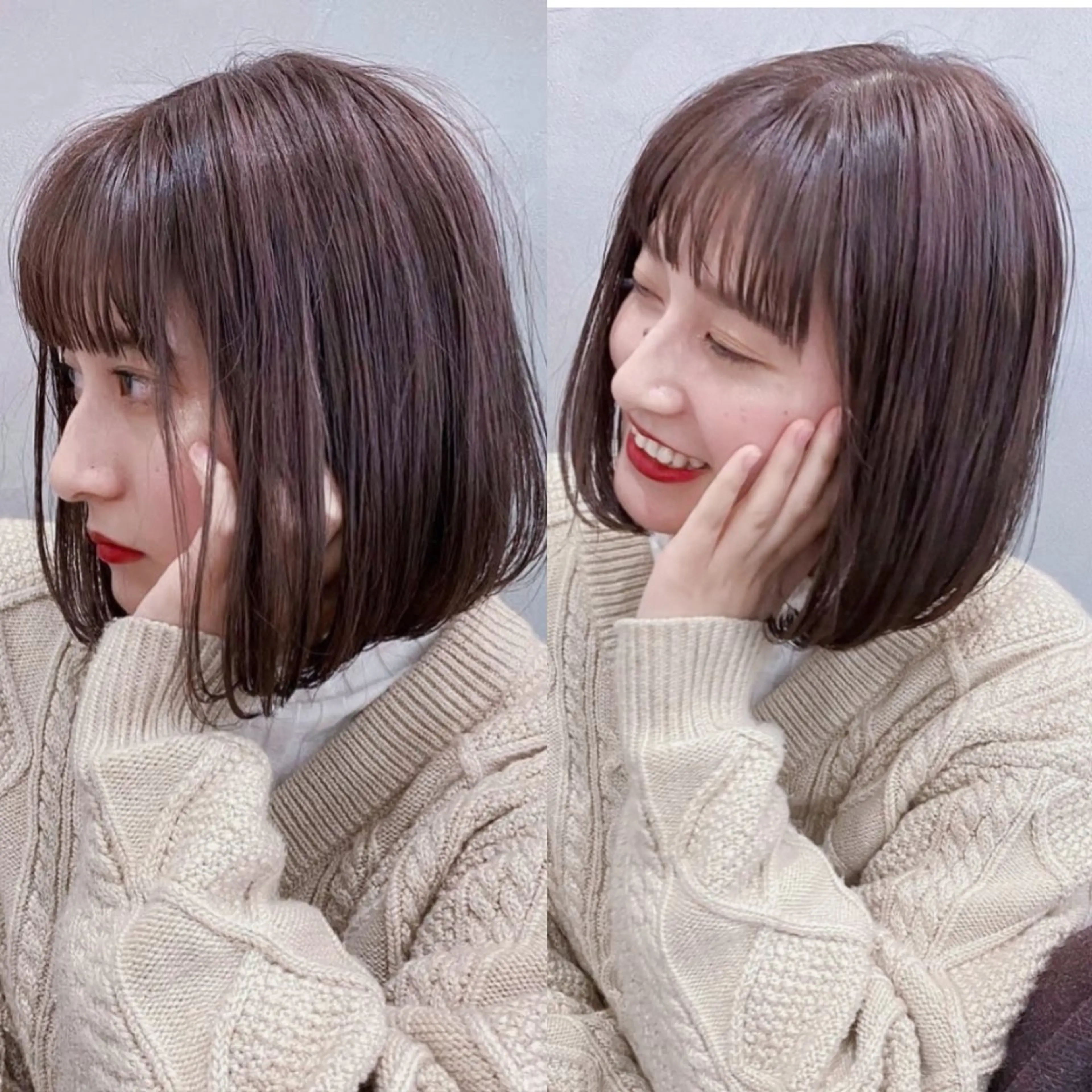 ミディアム ボブ 宇都宮美容師🐕 永山昂のヘアスタイル