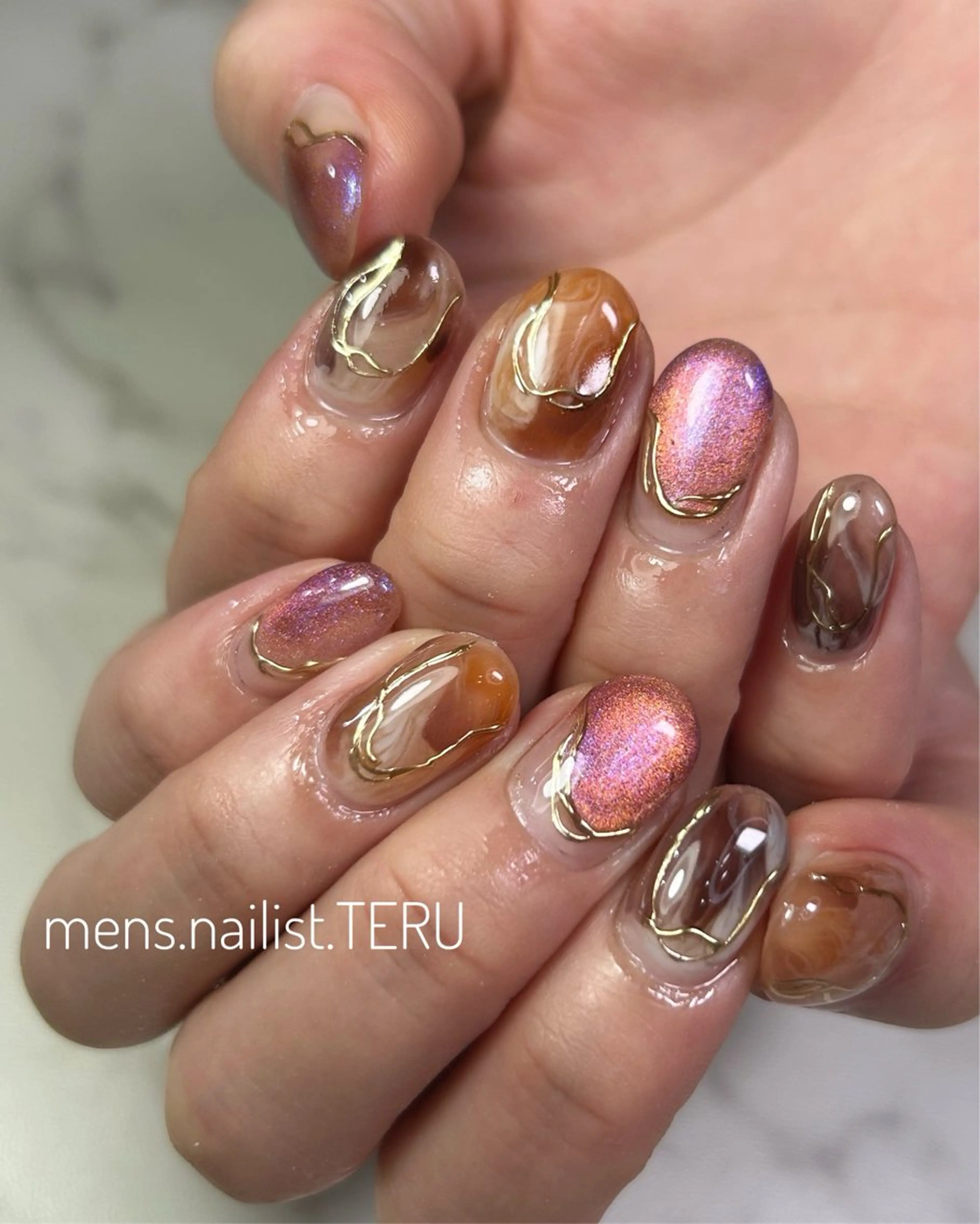 ネイル メンズネイル nail salon ETERNAL所属・メンズネイリスト TERUのネイルデザイン