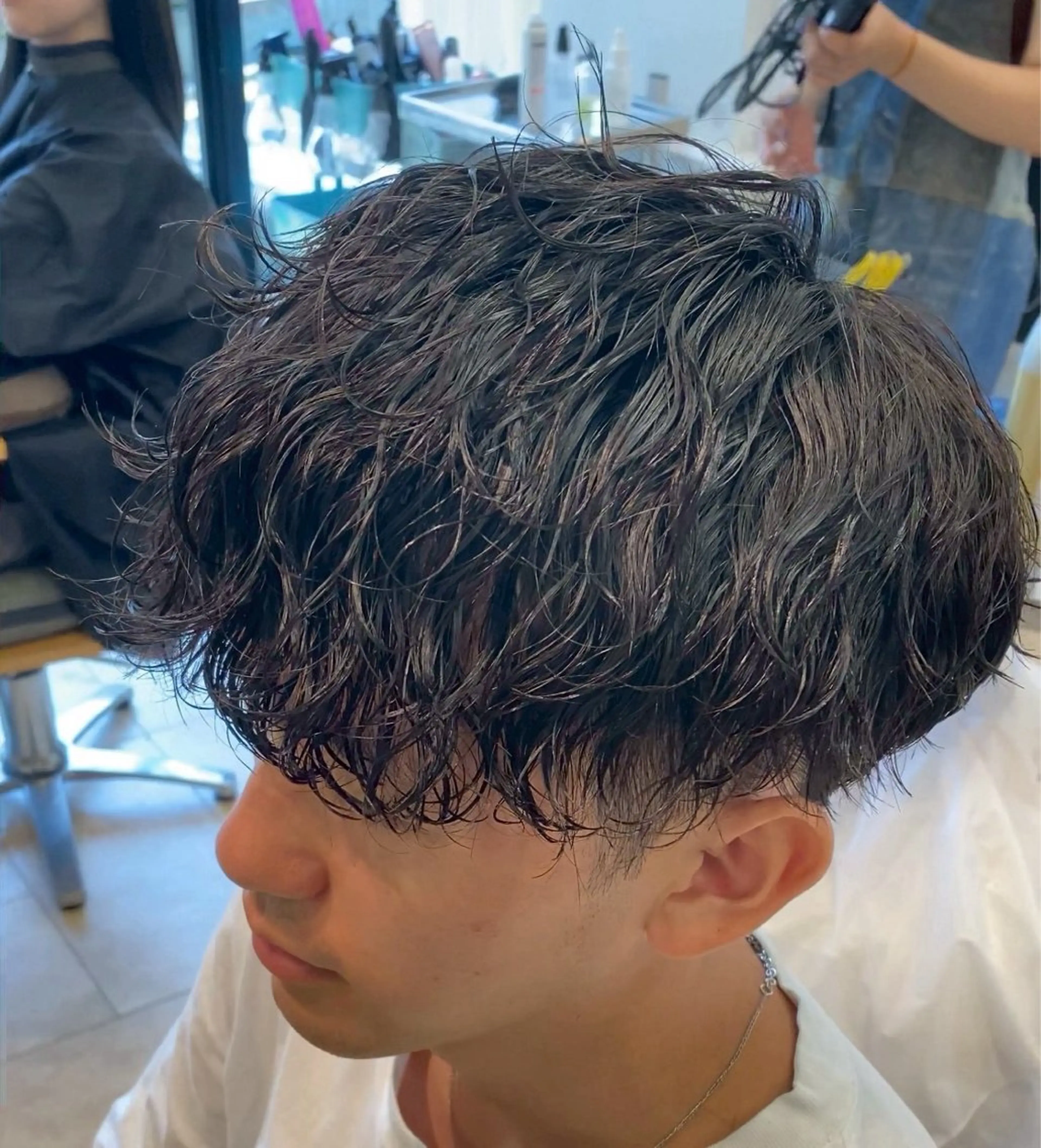 パーマ メンズ カット パーマ CREA相武台前所属・メンズ特化美容師⭐ ナツのヘアスタイル