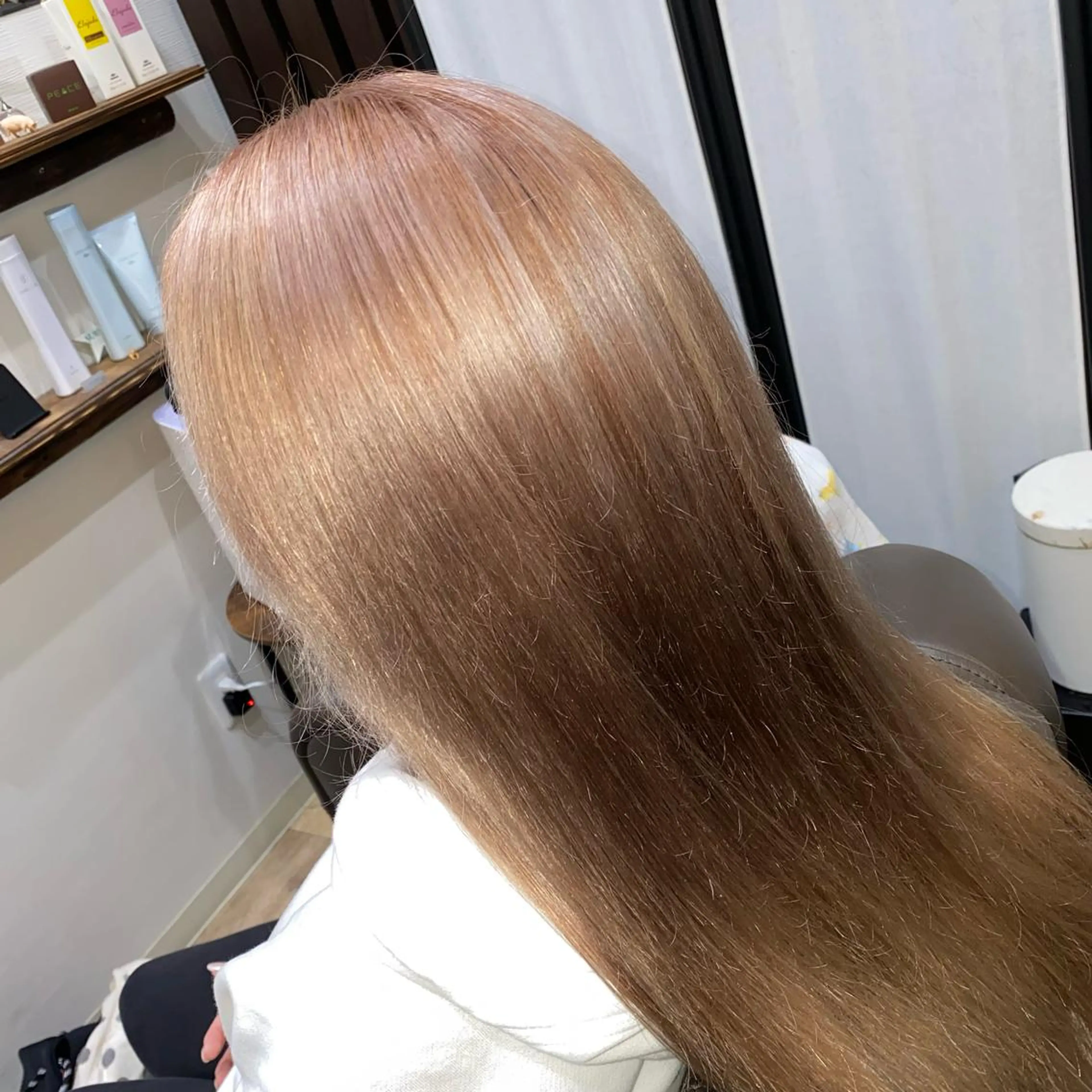 ロング カラー ベージュカラー ブラウンカラー ブラウンベージュ RIRŪA所属・プルシールエクステ ちゃきのヘアスタイル