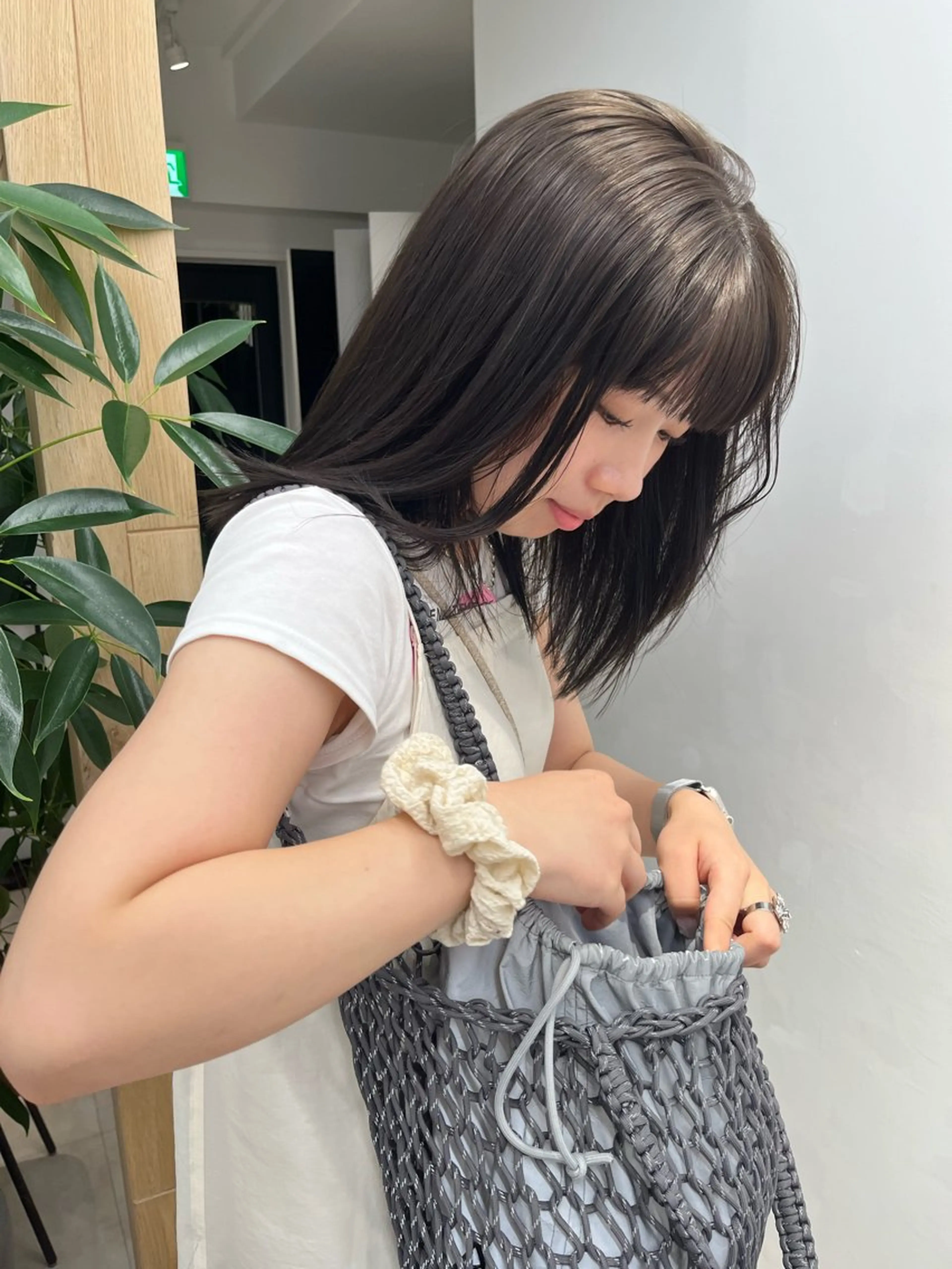 ミディアム カラー ベージュカラー 透明感カラー ヘアカラー トリートメント ヨシダ トモキのヘアスタイル