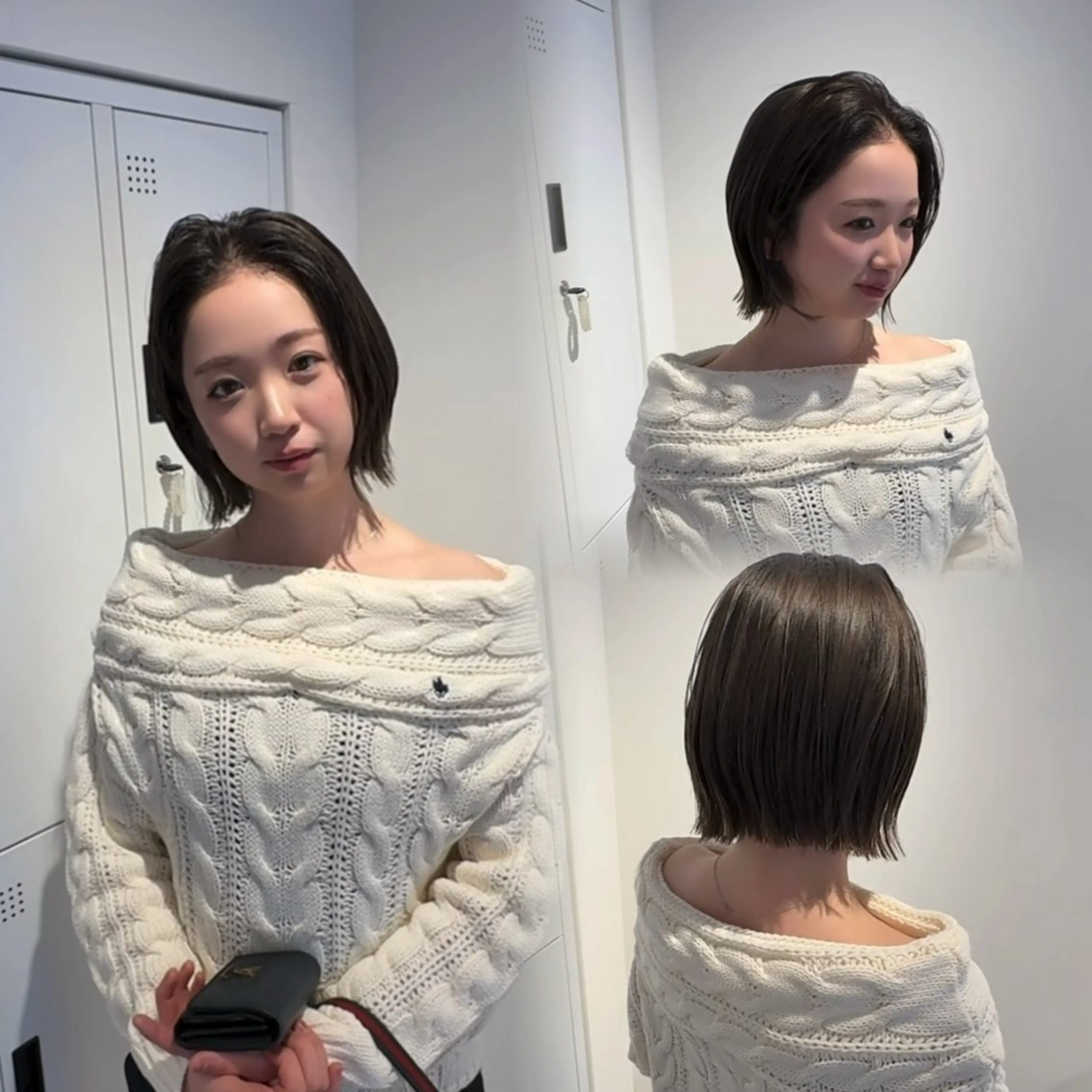 ショート アッシュ アッシュグレー ヘアカラー SASE/ 🍒nodoka🍒のヘアスタイル