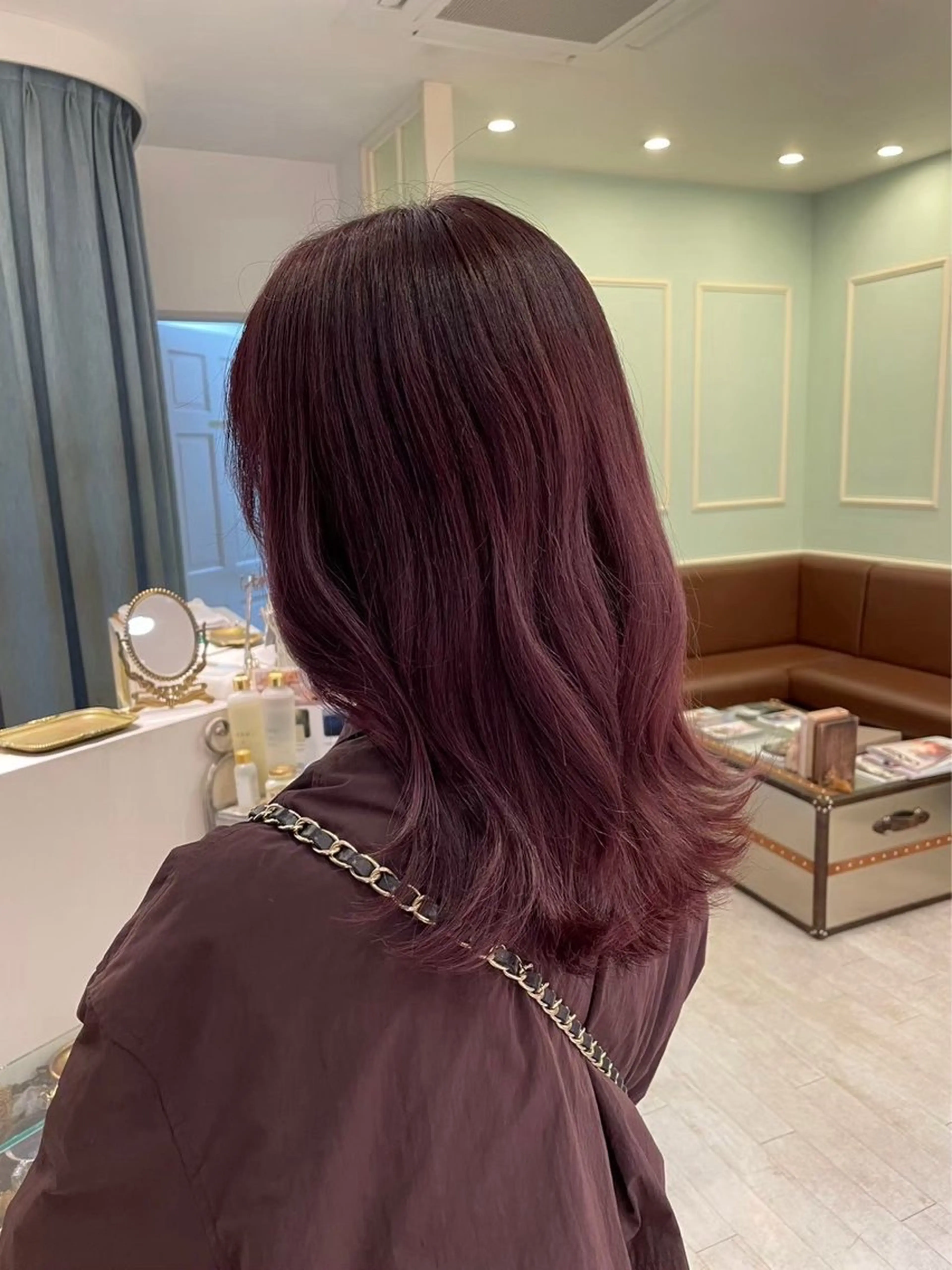 セミロング パープルカラー haruna🐈🎀 / Lita 4Fのヘアスタイル