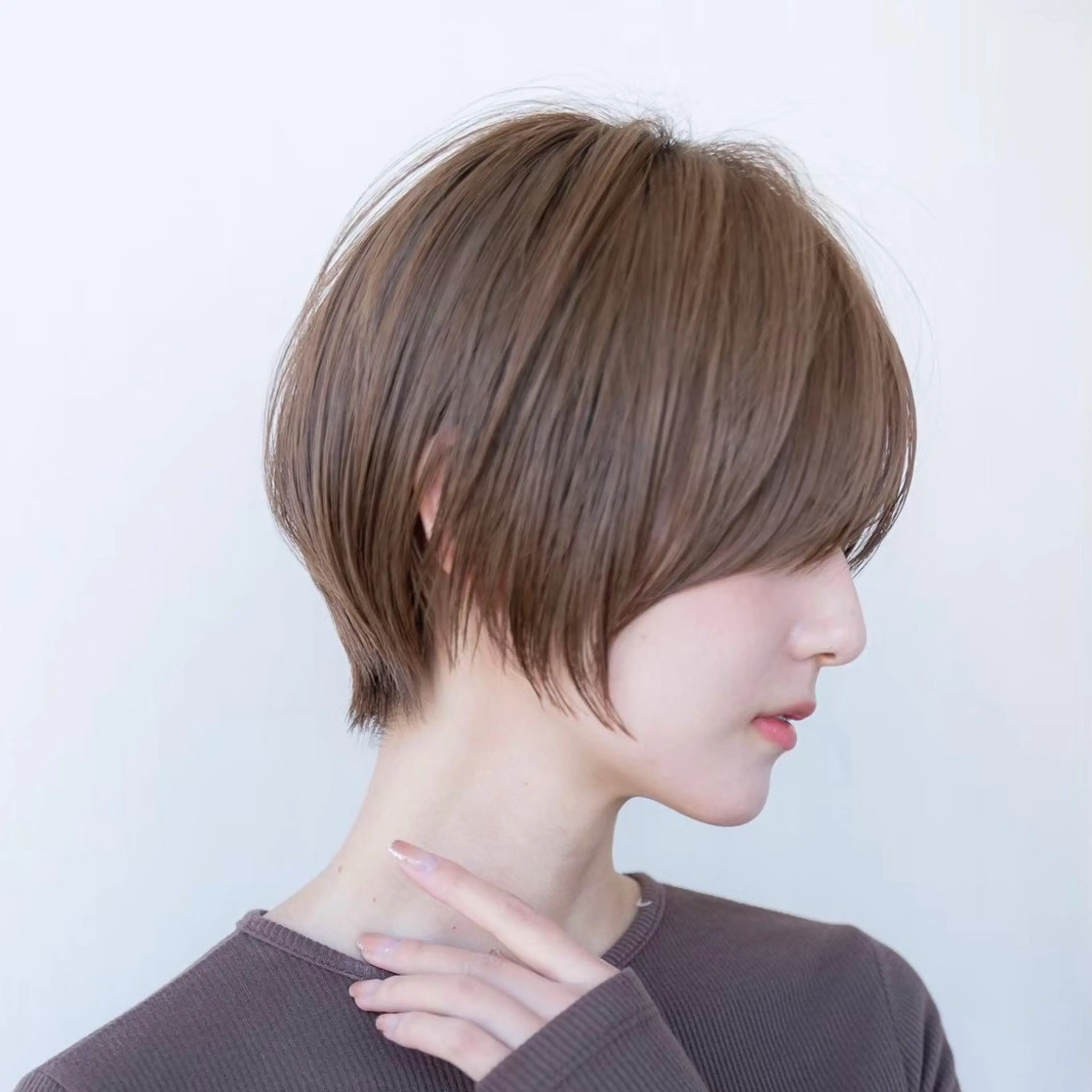 ショート カラー ショートボブ ハンサムショート 丸みショート イルミナカラー ボブ カット ヘアカラー トリートメント 渋谷ボブ/ショート 特化田中航平のヘアスタイル