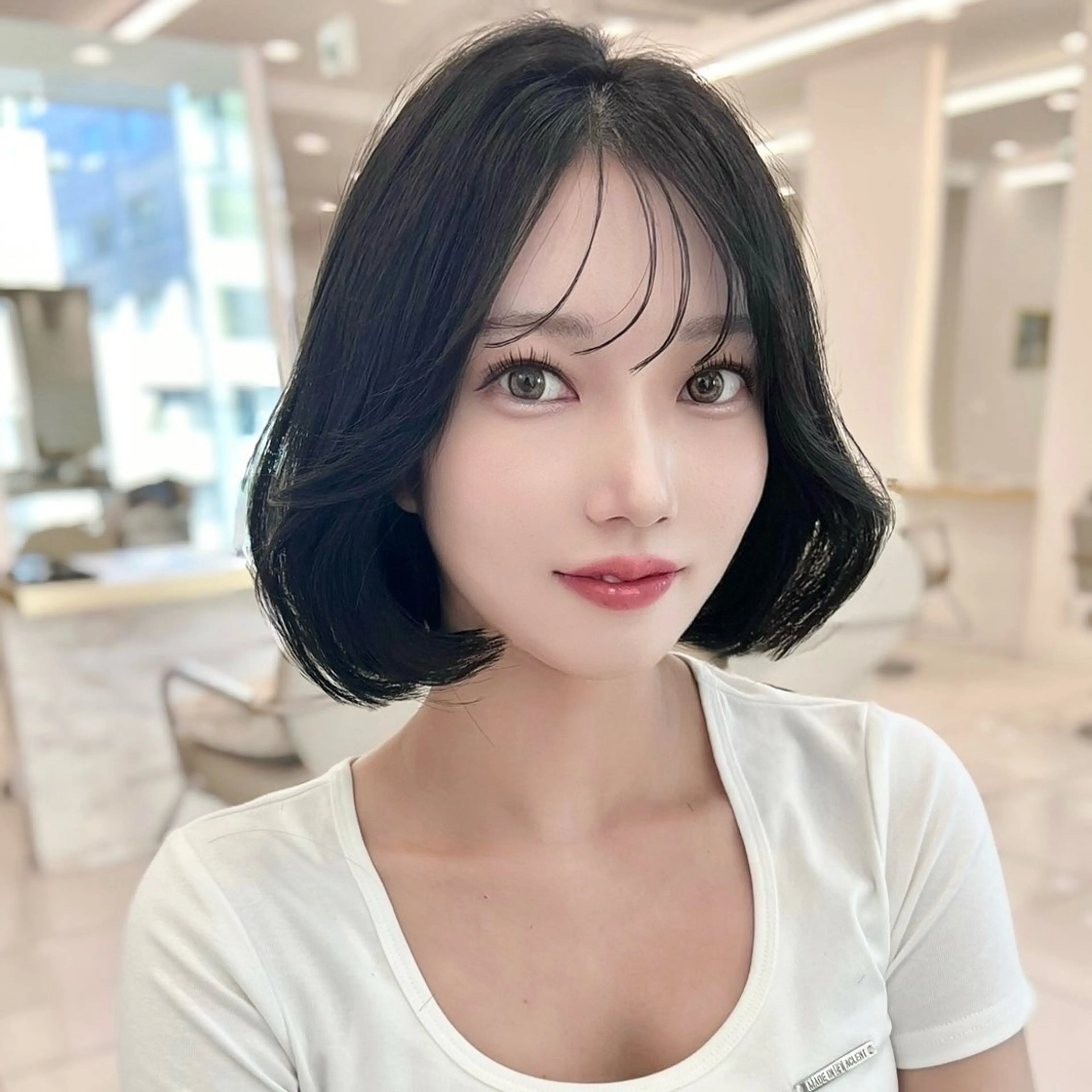 韓国ボブ カット➕トリートメント🩶の写真