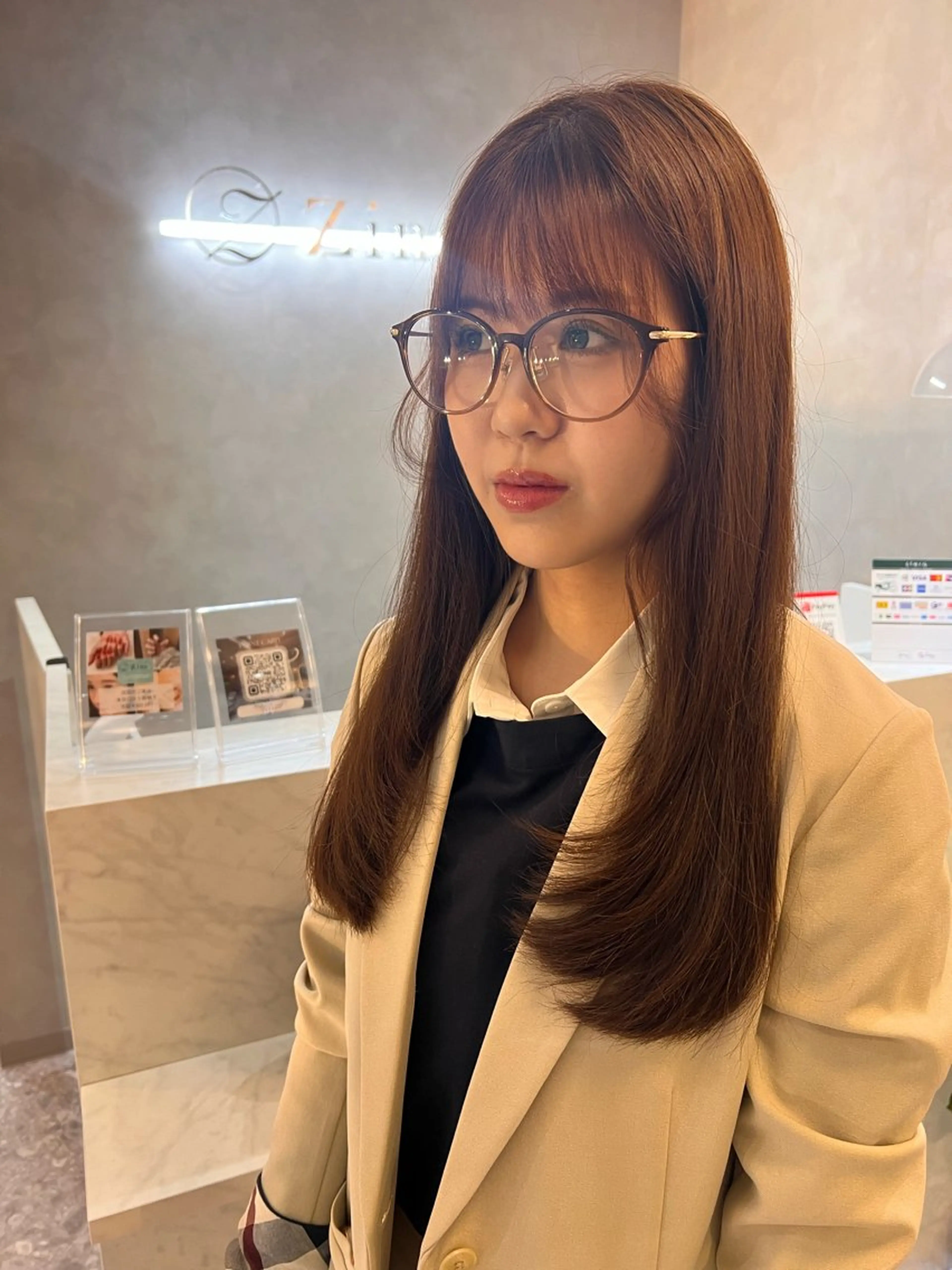 ロング カラー 髪質改善 レイヤーカット カット ヘアカラー トリートメント 💎透明感カラー/ 韓国ヘア💎KANAのヘアスタイル
