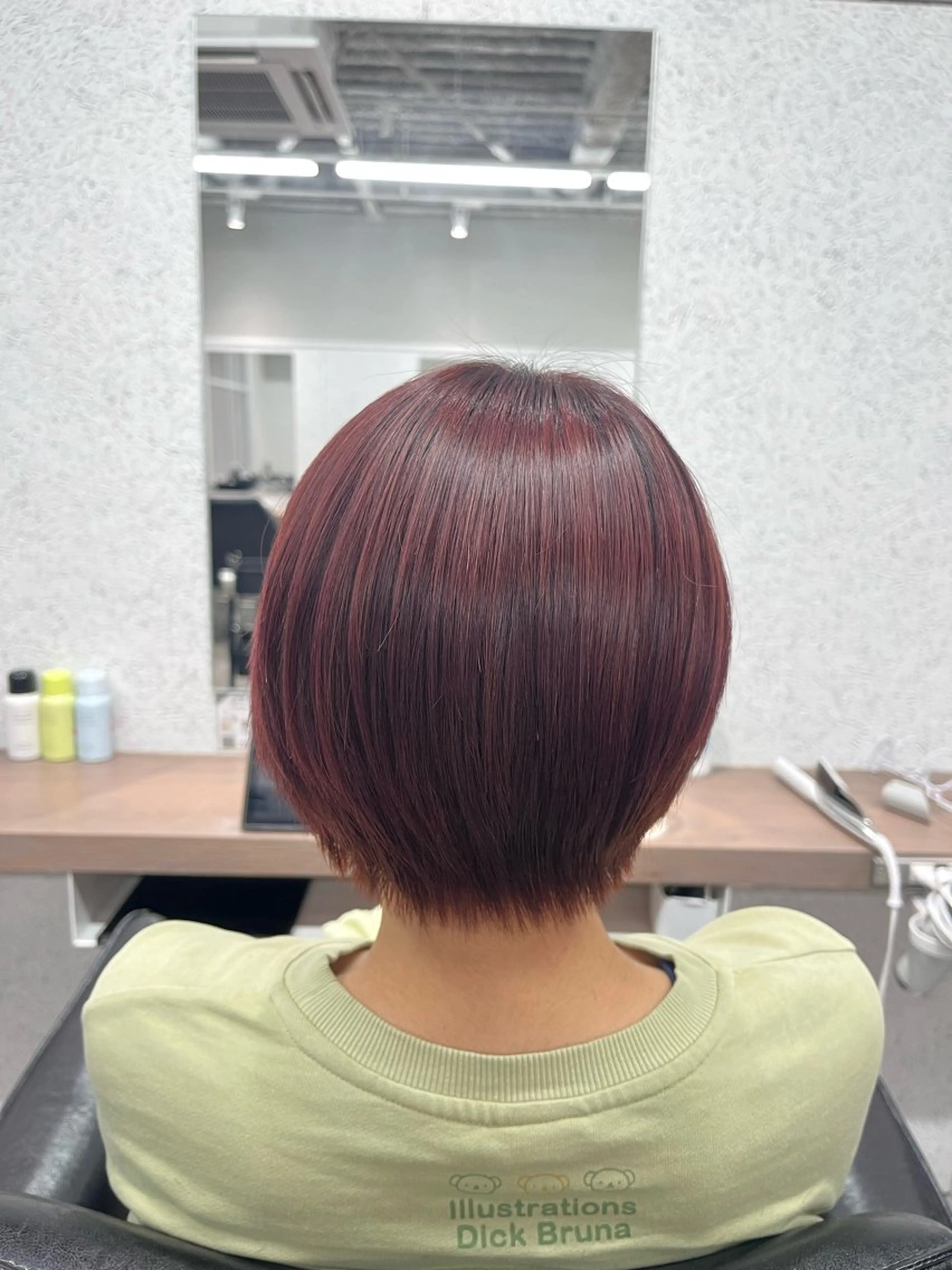 ショート ショートボブ ボブ レイヤーカット ショートヘア カット ヘアカラー ボブ/透明感カラー/ 髪質改善/🌙/ルナのヘアスタイル