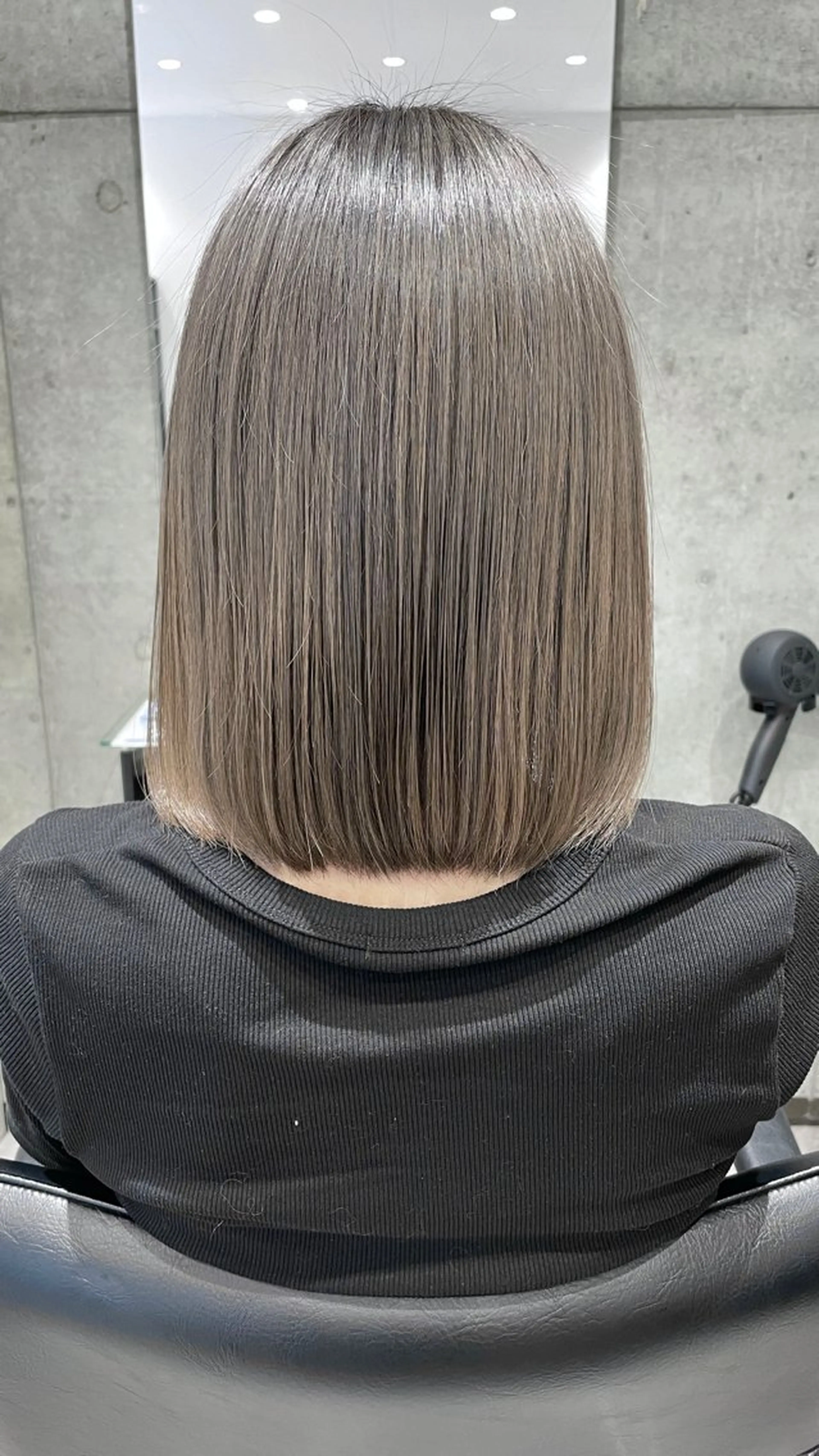 ミディアム カラー 髪質改善 トリートメント Leyシェアサロン所属・KenIchi施術者 1%未満ドライカットのヘアスタイル