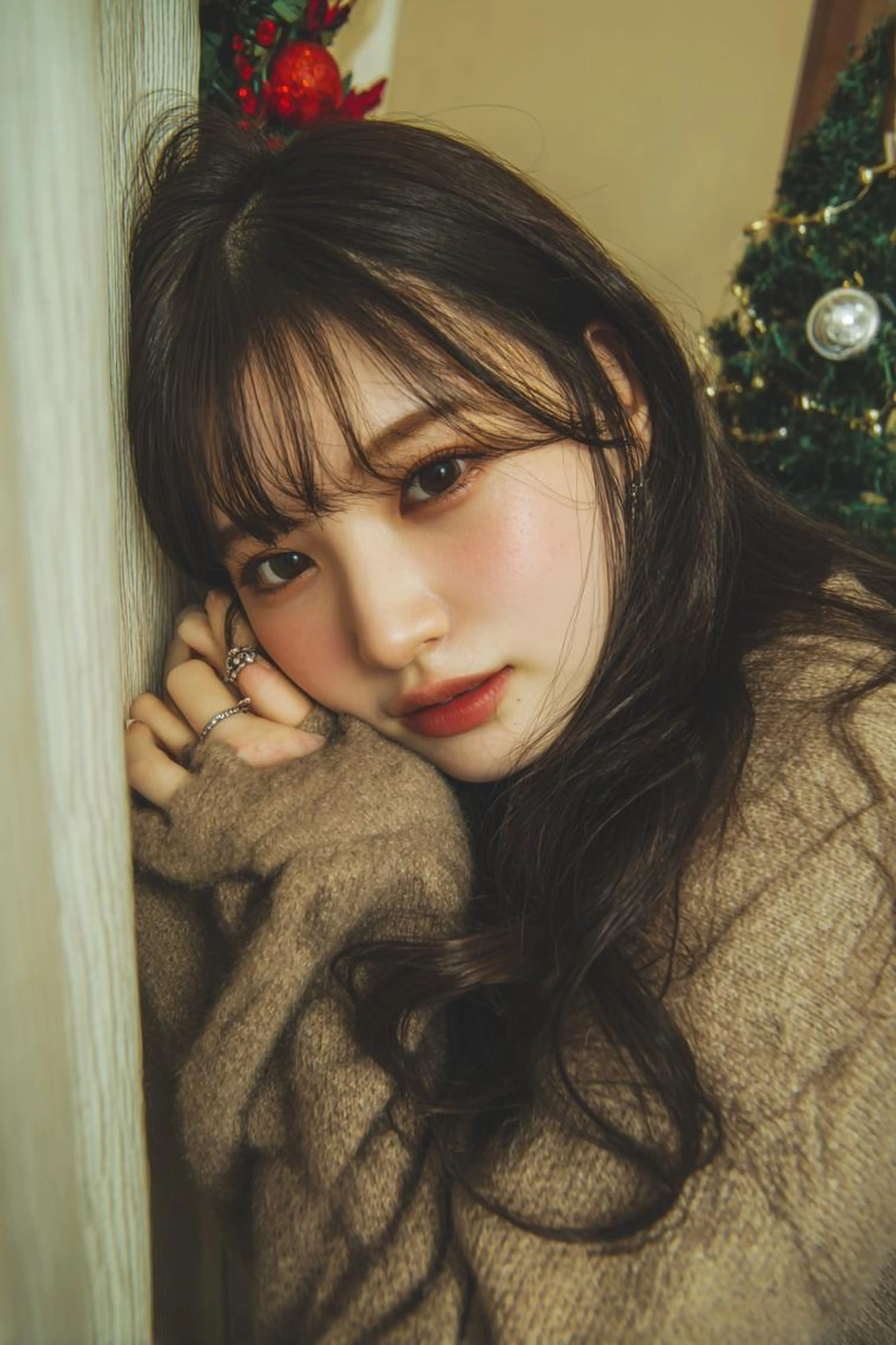 🔴X'mas期間限定🟢前髪/顔まわりカット➕ブリーチ無Wカラー➕潤いトリートメントの写真