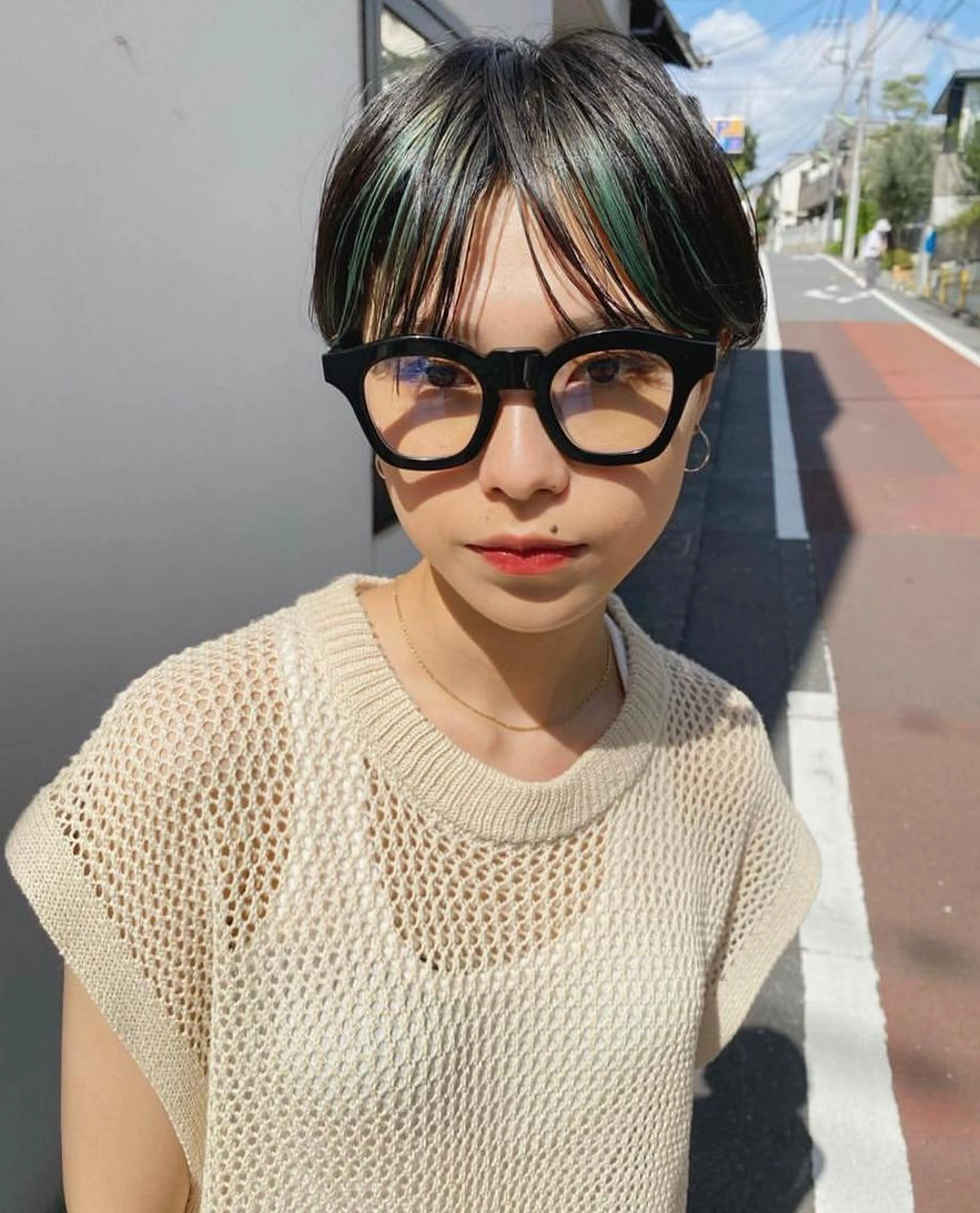 【セクションブリーチ】【インナーカラー】部分ケアブリーチ＋カラー＋カット+2stepトリートメントの写真