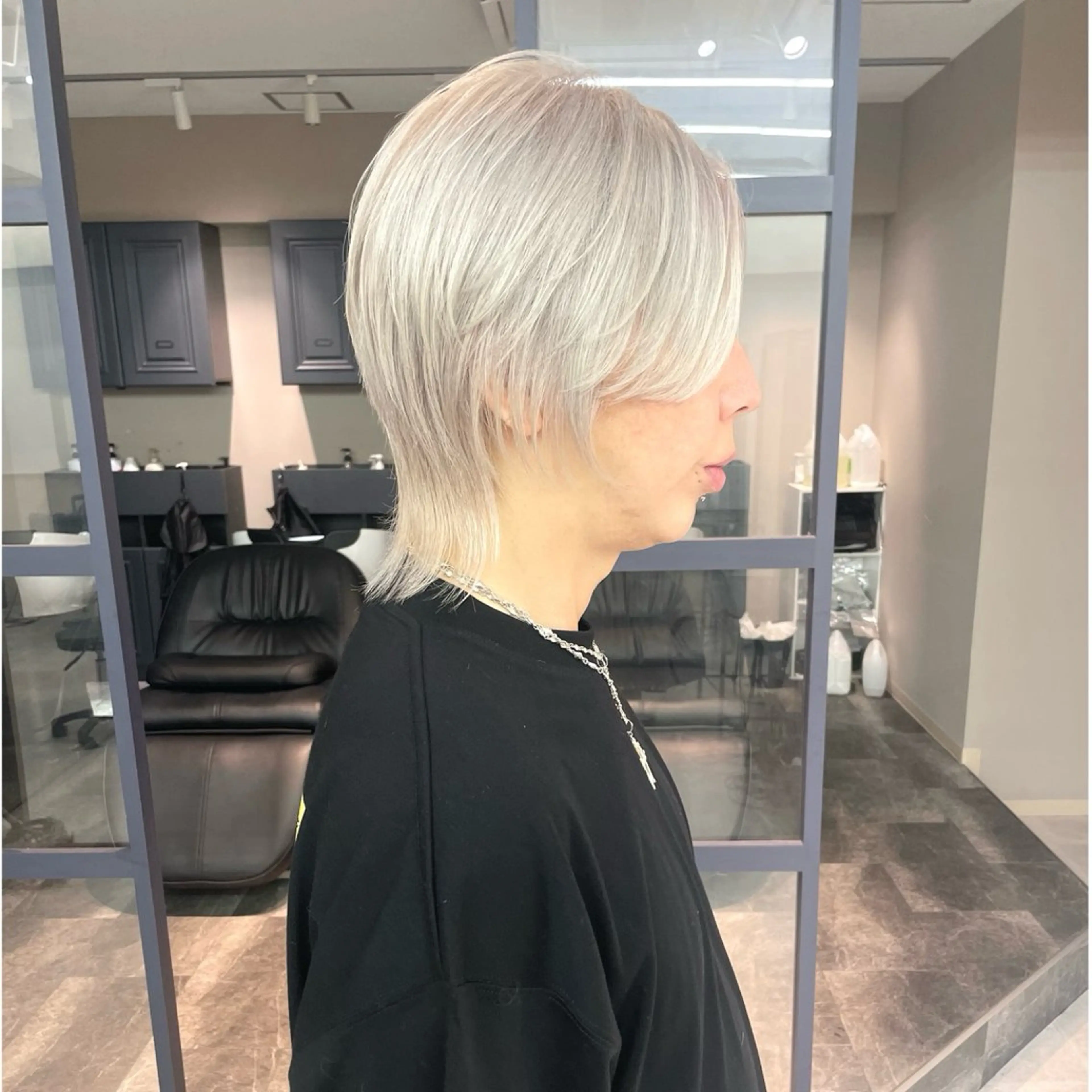 ショート カラー ヘアカラー トリートメント 奥山義進/ハイトーン /バレイヤージュのヘアスタイル
