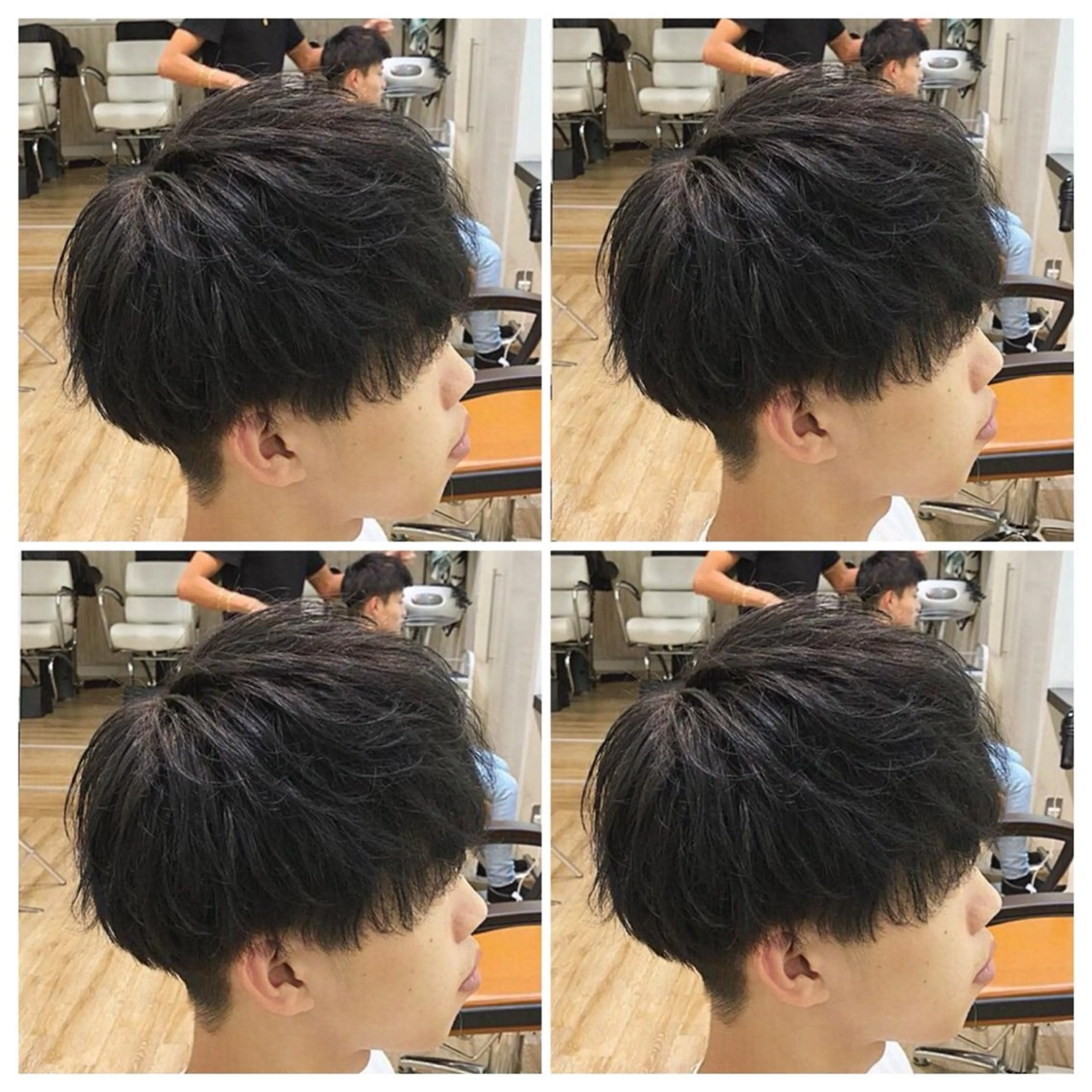 ミディアム パーマ メンズ カット パーマ トリートメント 🔹メンズパーマ× ブリーチ/NORIのヘアスタイル