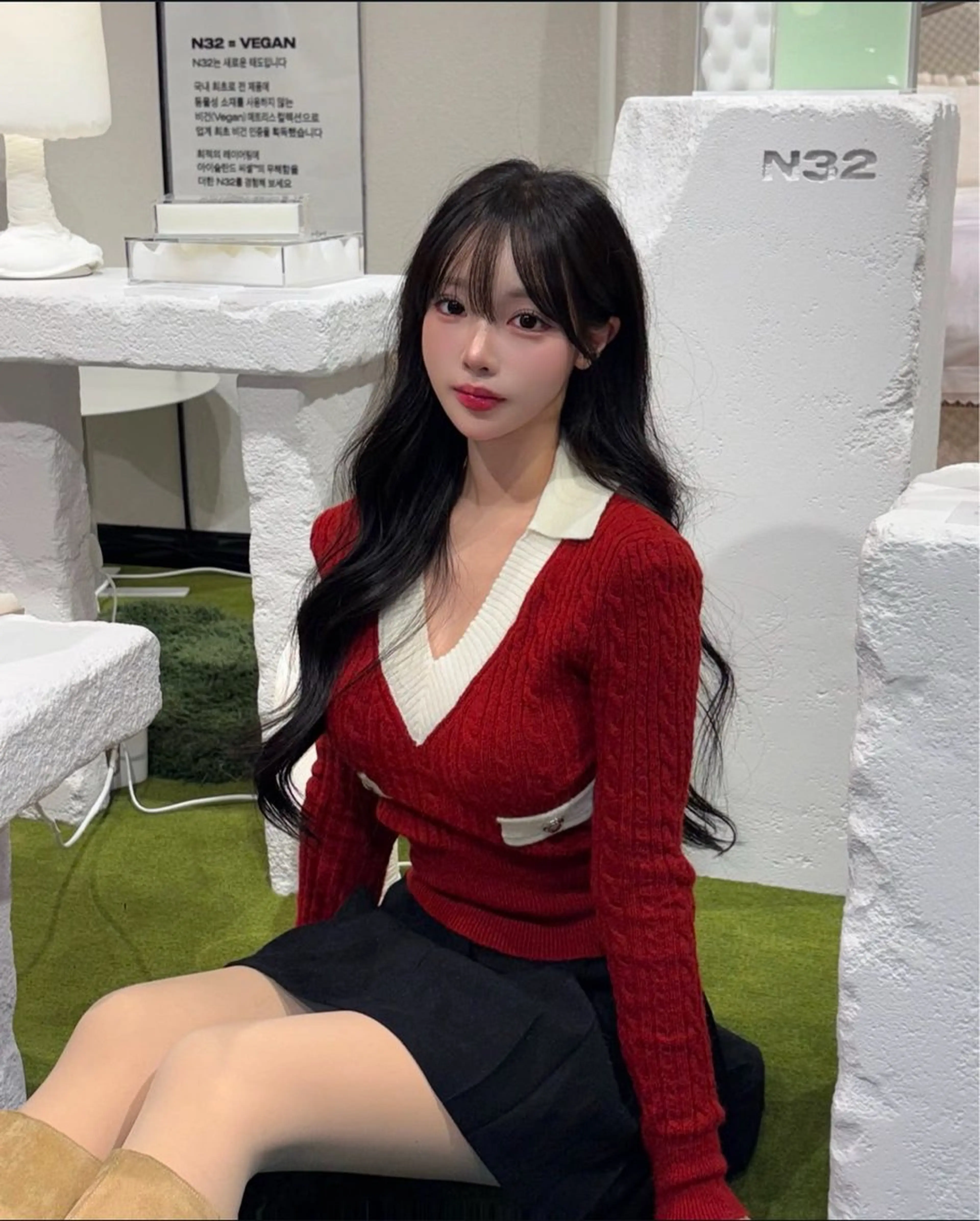 ロング カラー パーマ ヘアアレンジ メンズ キッズ カット ヘアカラー トリートメント ヘッドスパ ヘアセット 上品＆韓国風 🥀海心🥀のヘアスタイル