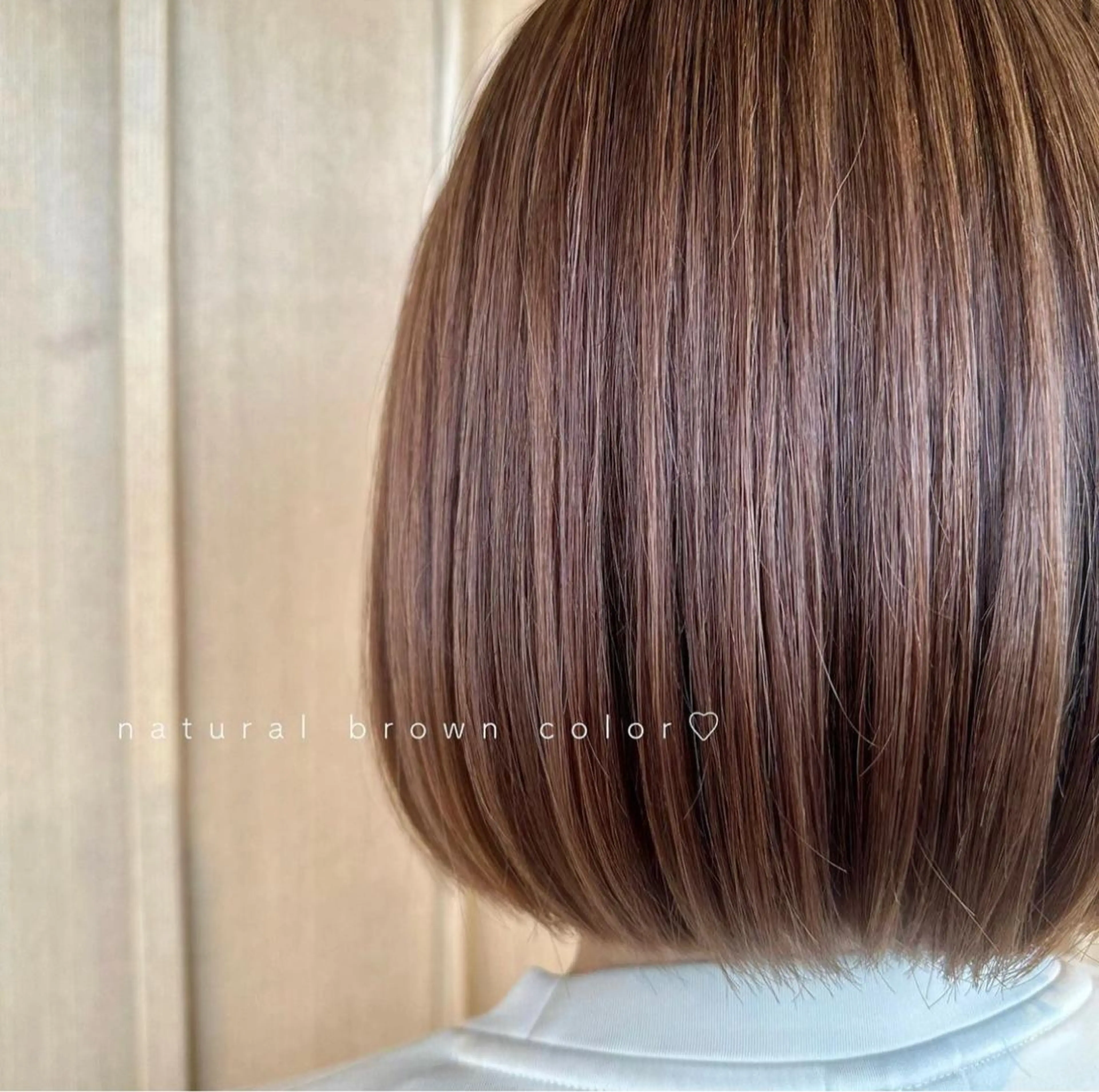 ミディアム カラー ブラウンカラー ナチュラルブラウン ece.所属・篠原 詩菜のヘアスタイル