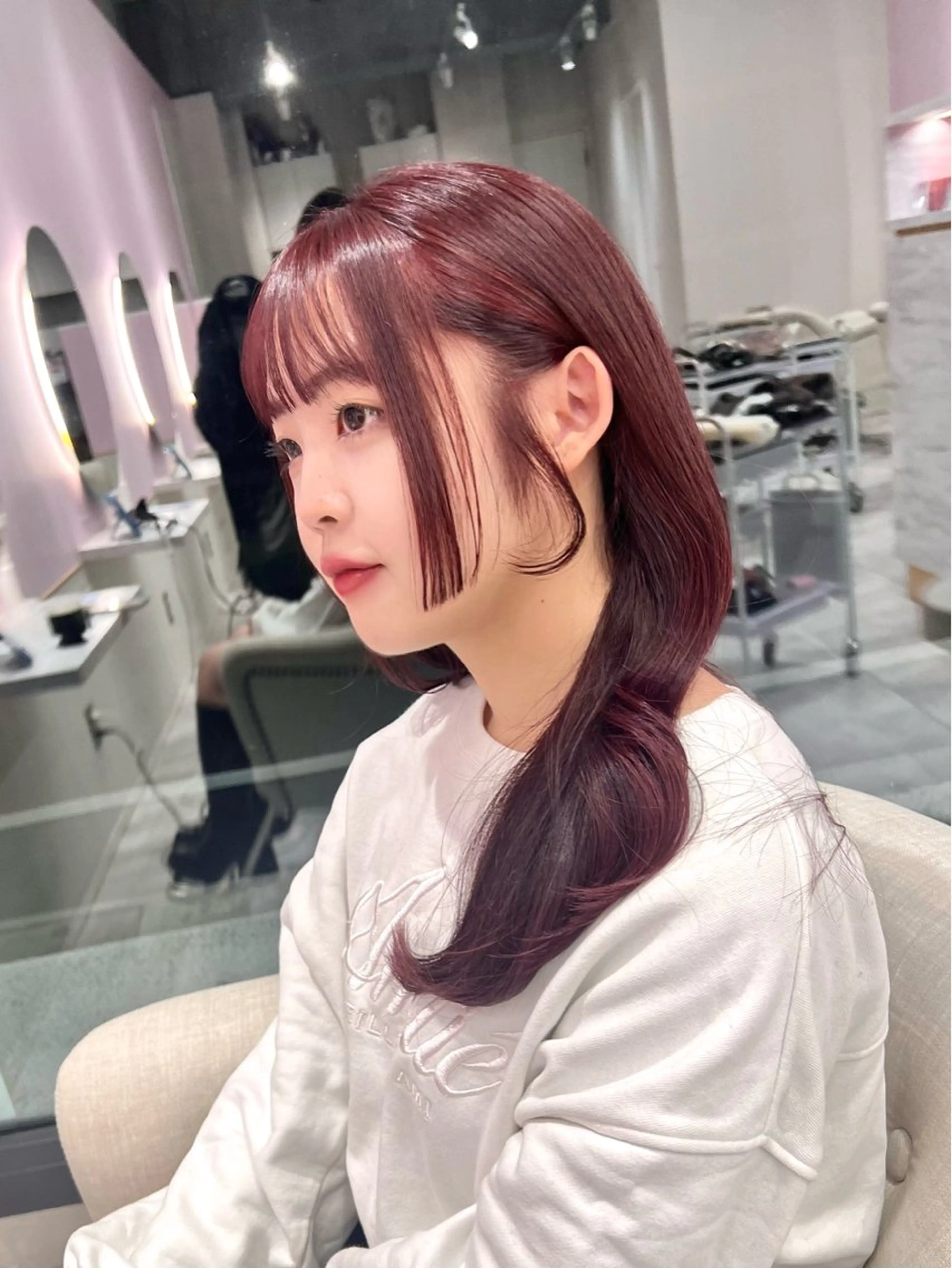 ロング カット ヘアカラー トリートメント 韓国/縮毛矯正/ カンタのヘアスタイル