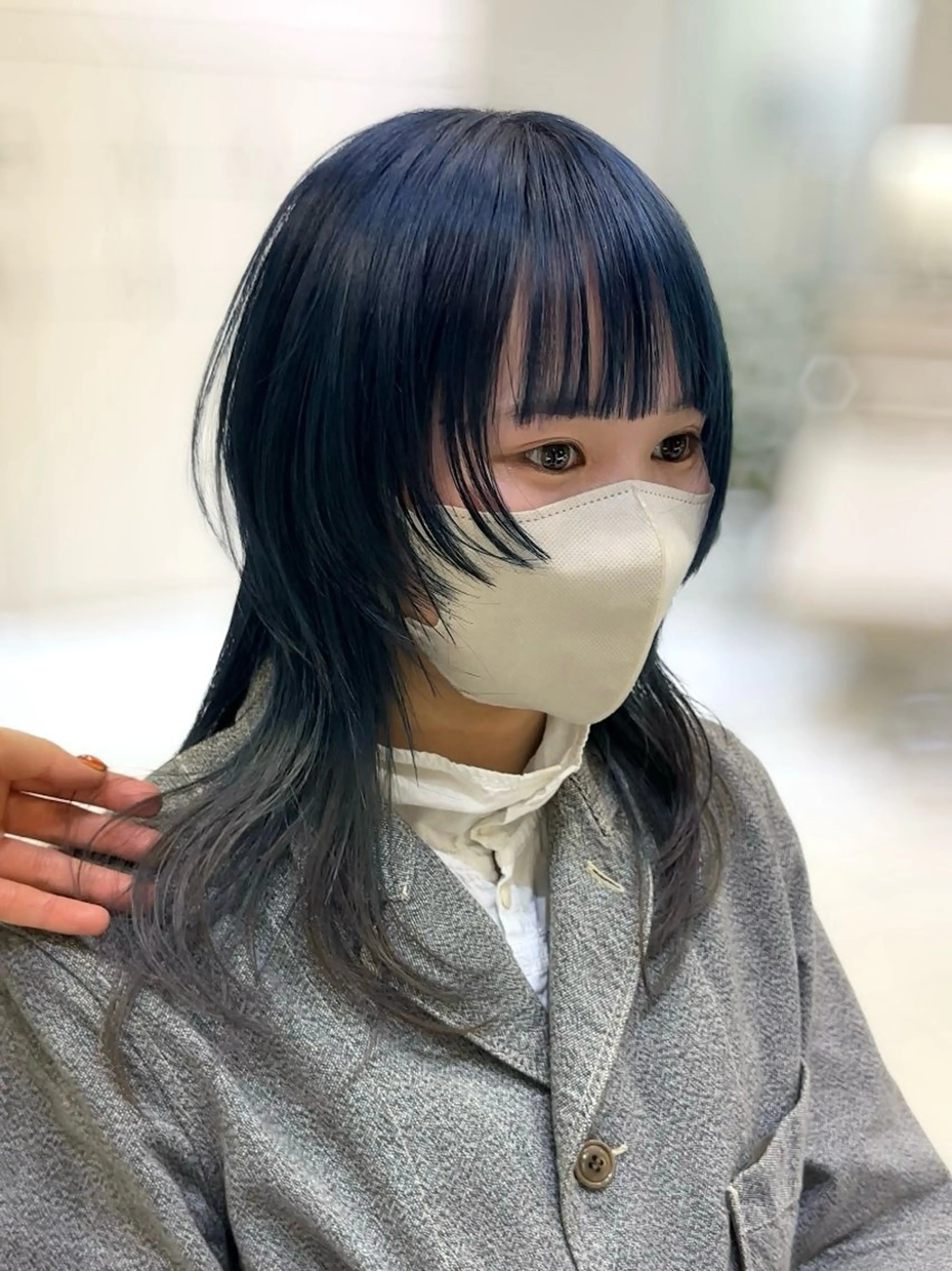 セミロング カラー デザインカラー🕊️ イオのヘアスタイル