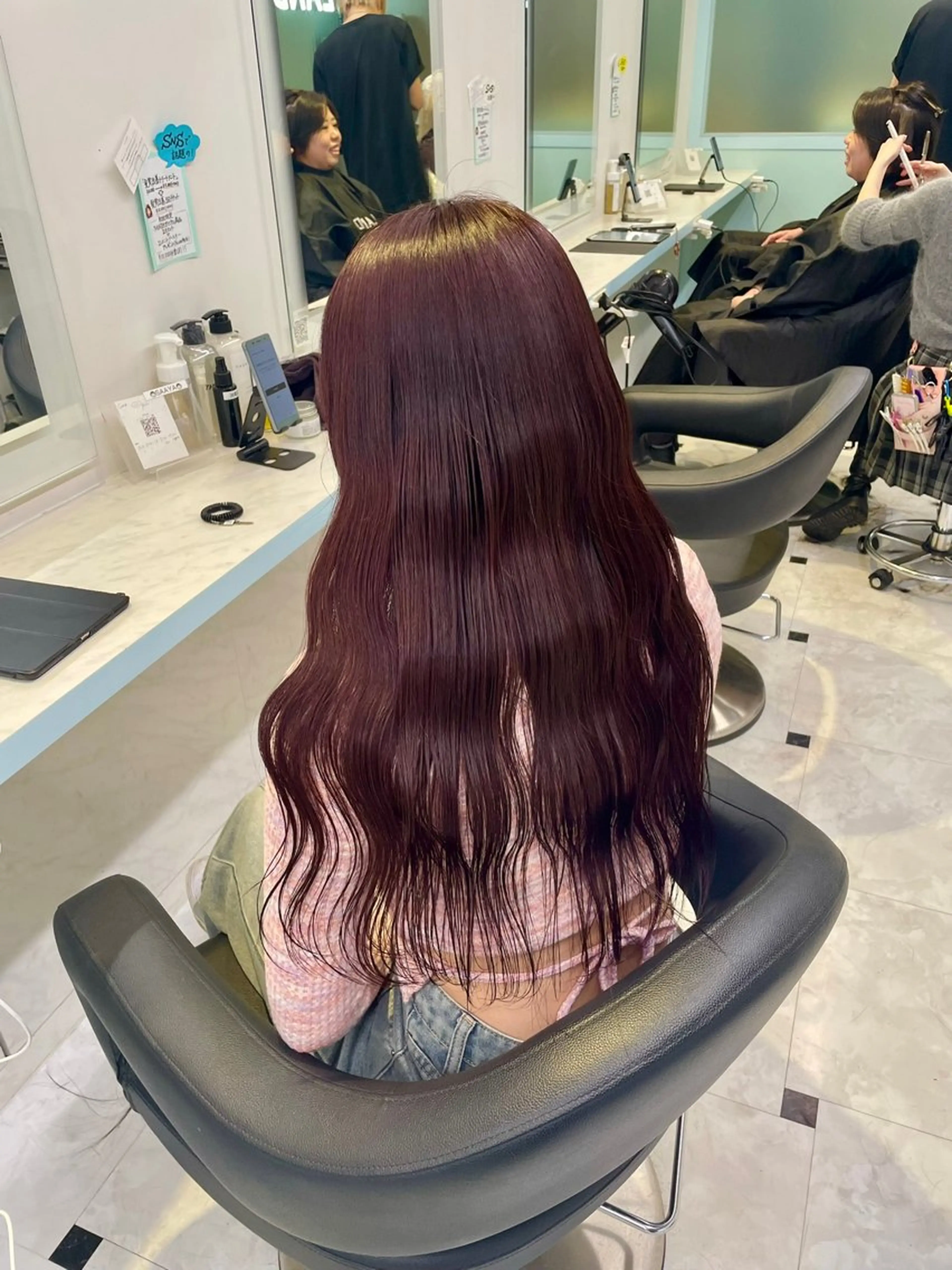 カラー ヘアカラー トリートメント ヘッドスパ ヘアセット 🍒♡艶髪暖色カラー saaya♡🍒のヘアスタイル