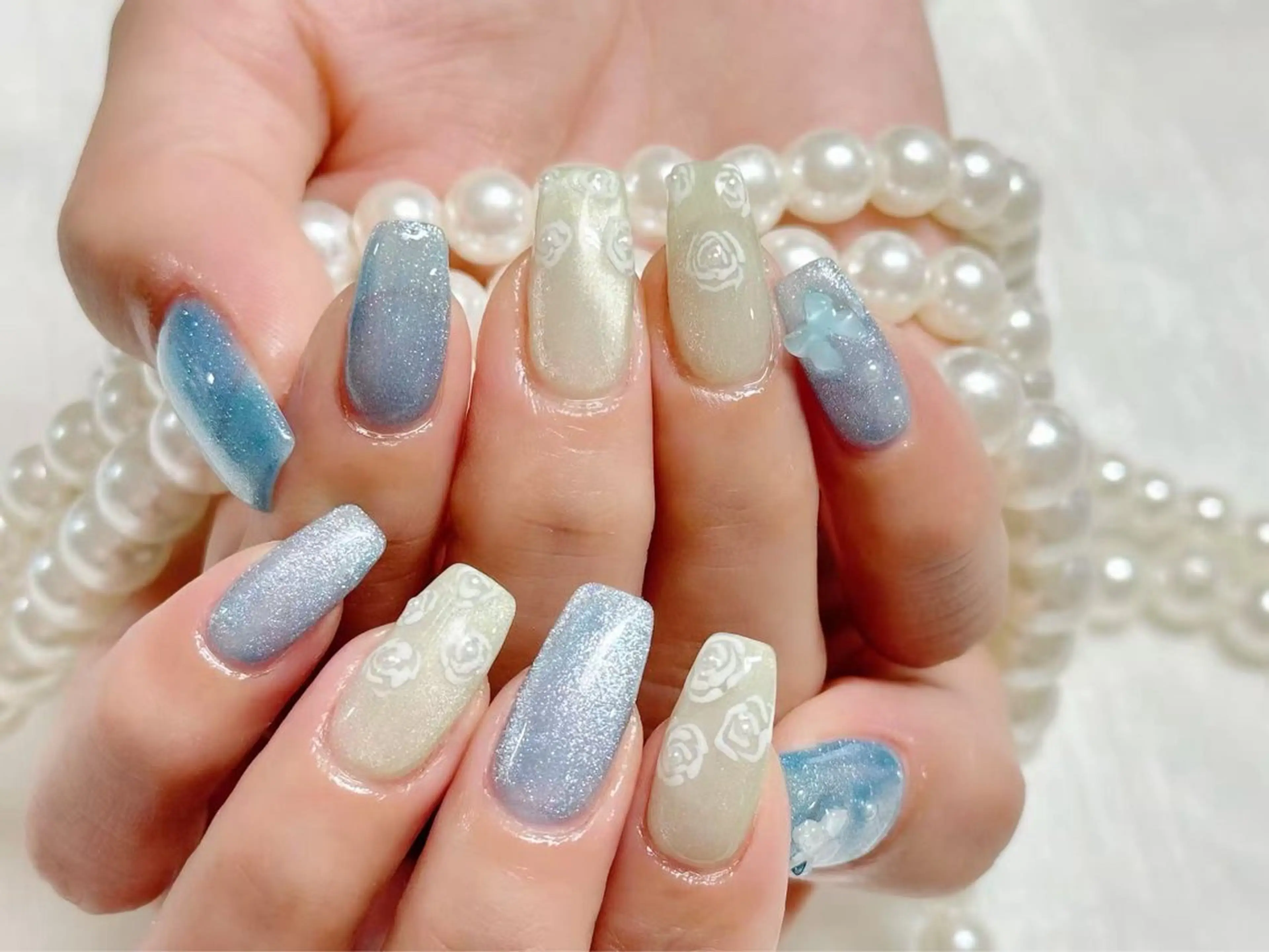 ネイル クリアネイル 成人式 フラッシュネイル フットネイル フレンチネイル 💫KASUMI 💅のネイルデザイン