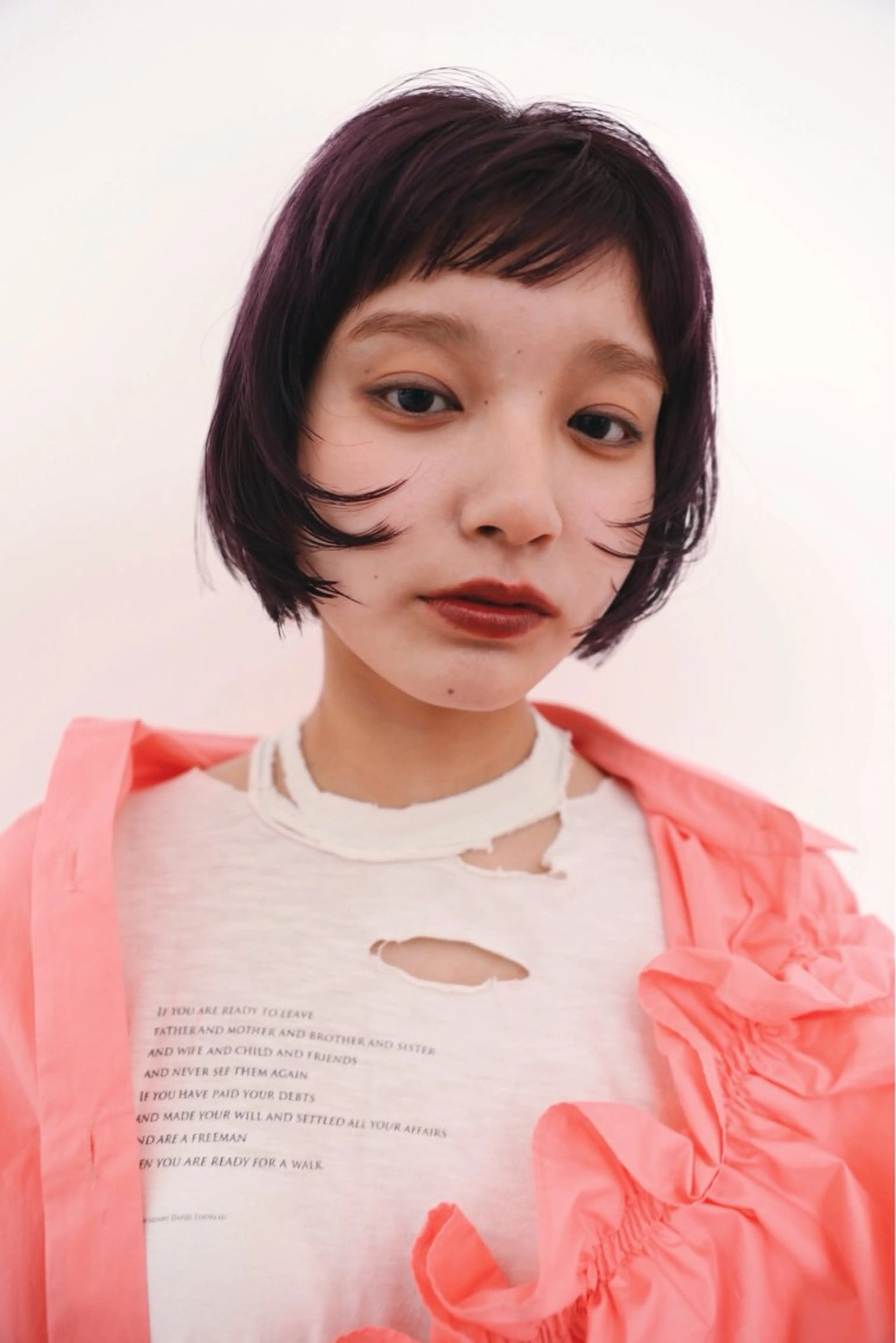 ショート カラー パープルカラー カット ヘアカラー トリートメント ブリーチ/似合わせ Kaito🦕/栄のヘアスタイル