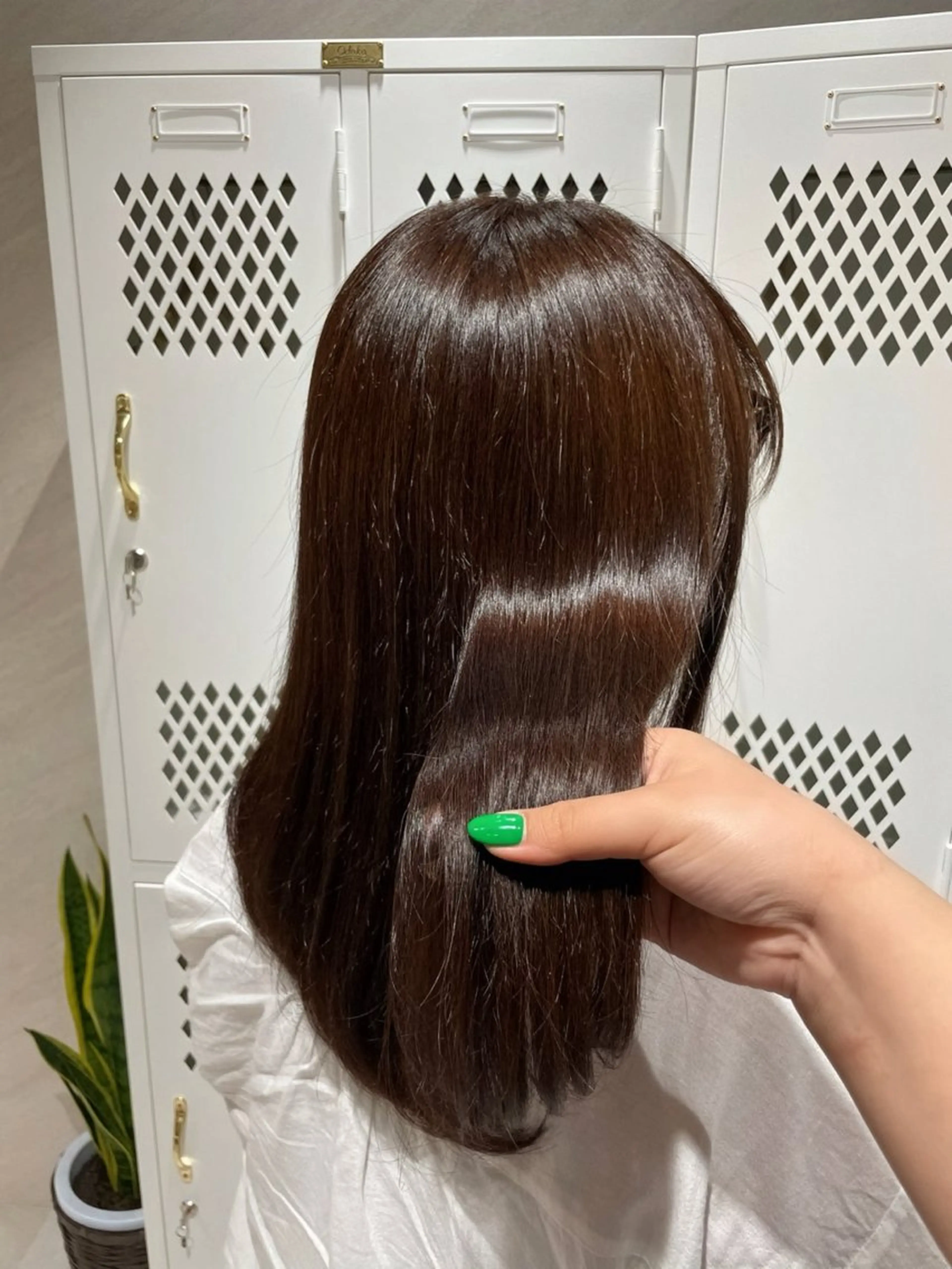 ロング カラー 縮毛矯正 トリートメント 🍐透明感カラー🍐 momo/横浜のヘアスタイル