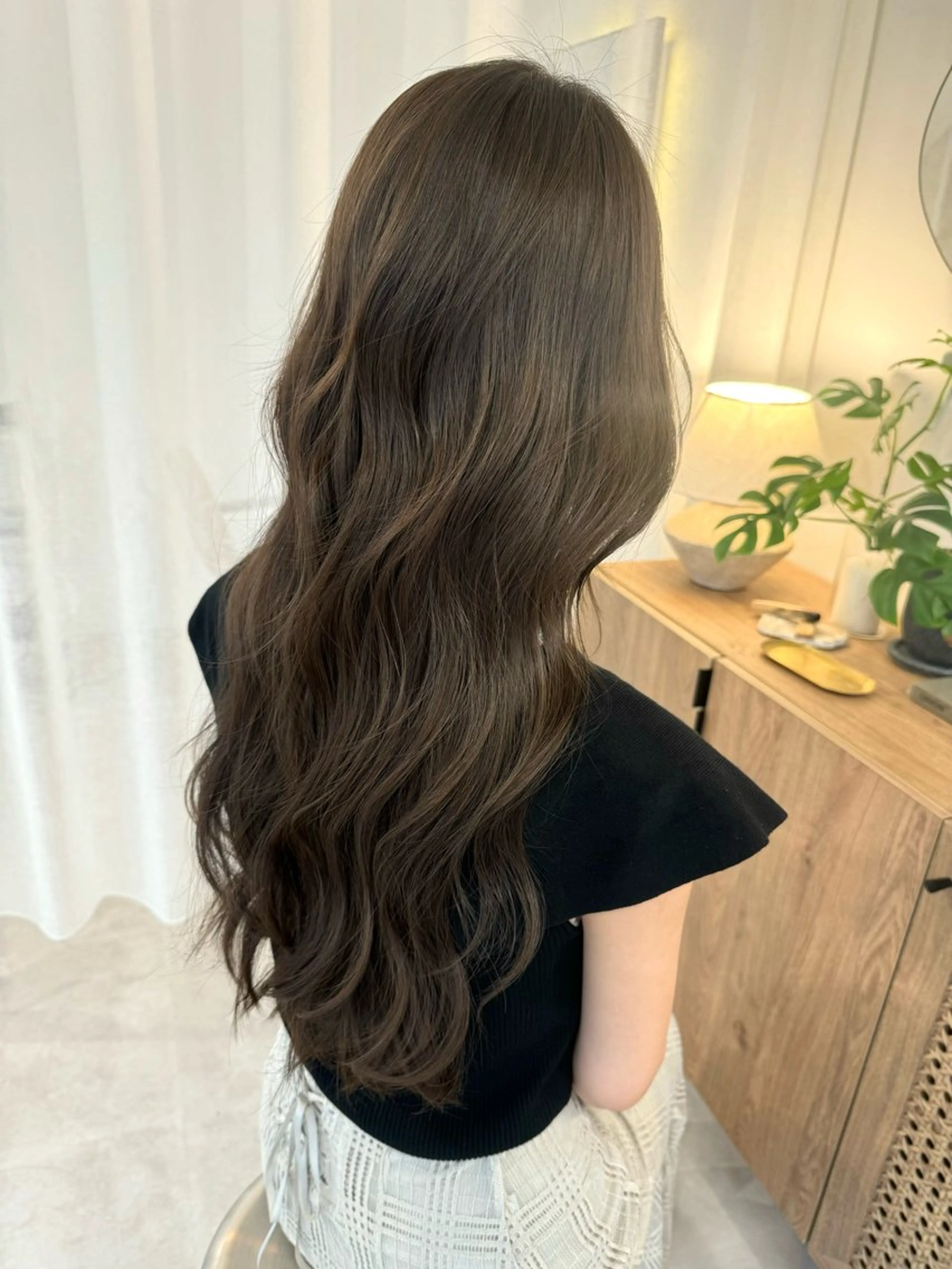 ロング カラー ベージュカラー オリーブベージュ カット ヘアカラー トリートメント 阪本祥樹/ハイライト /バレイヤージュのヘアスタイル
