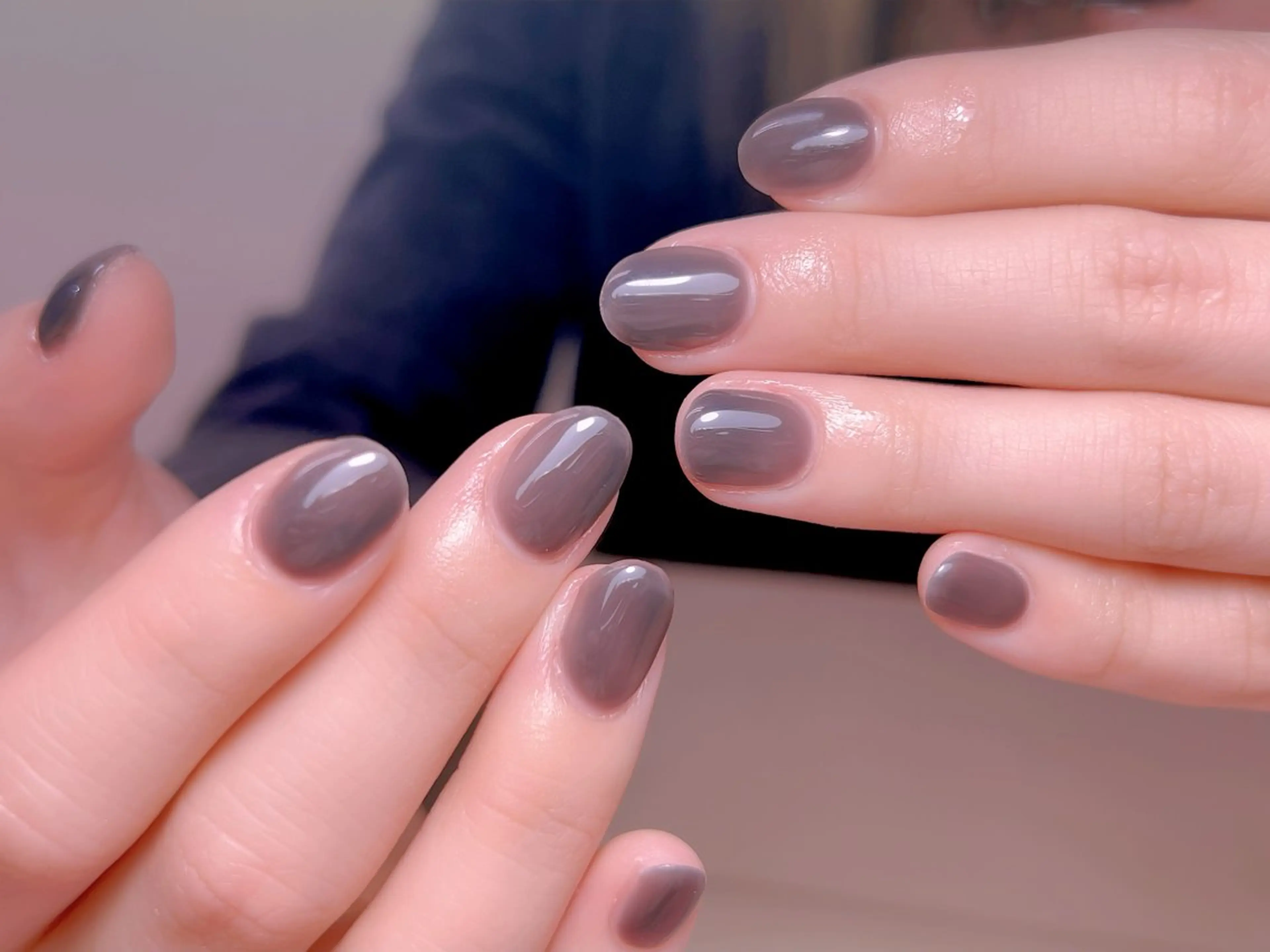 ネイル フレンチネイル ジェルネイル グラデーション 韓国ネイル マグネットネイル 【長さ出し】 IRIS NAILのネイルデザイン