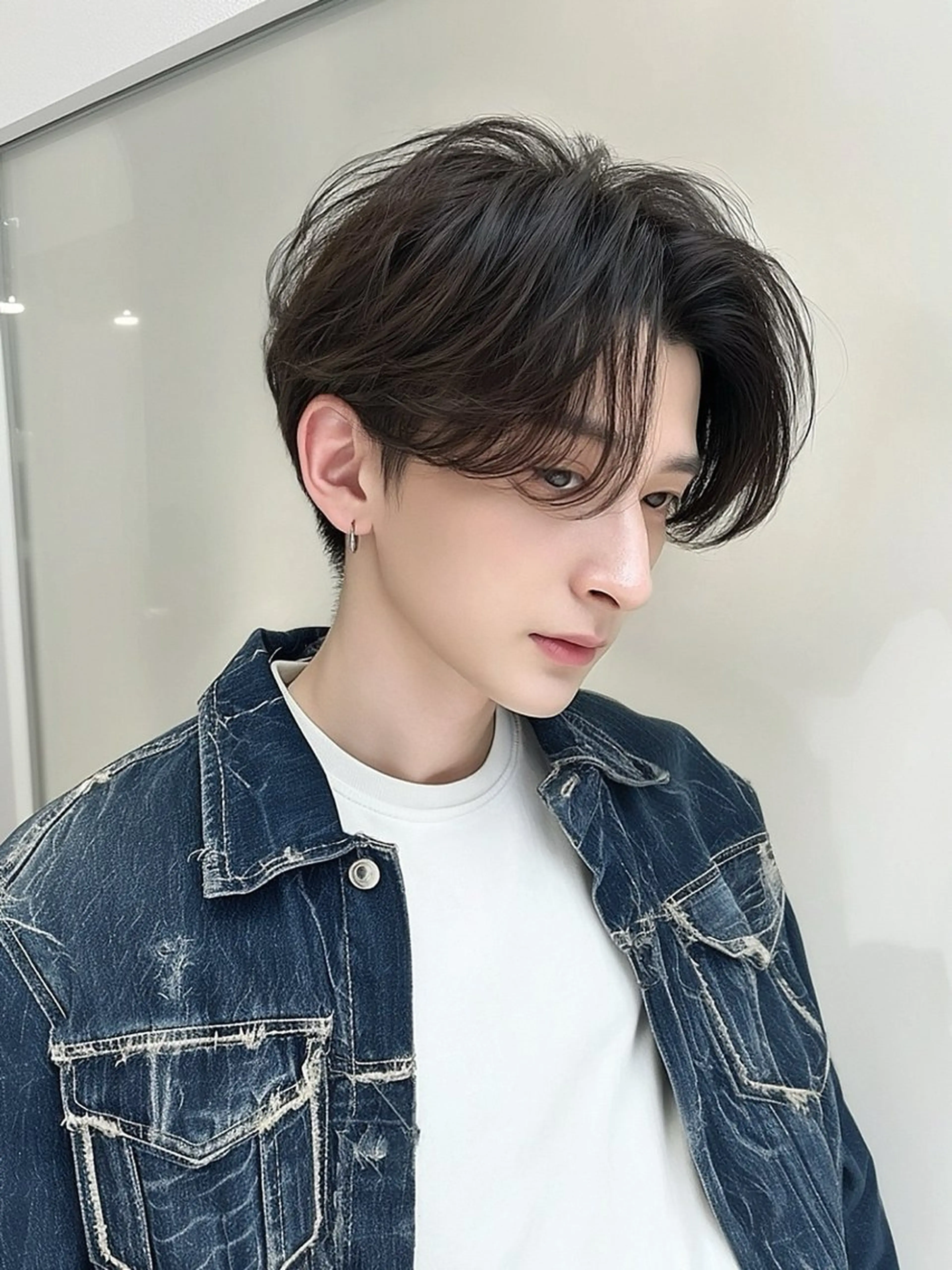 ショート パーマ メンズ カット 縮毛矯正 縮毛矯正/髪質改善 /韓国風　山川春輝のヘアスタイル