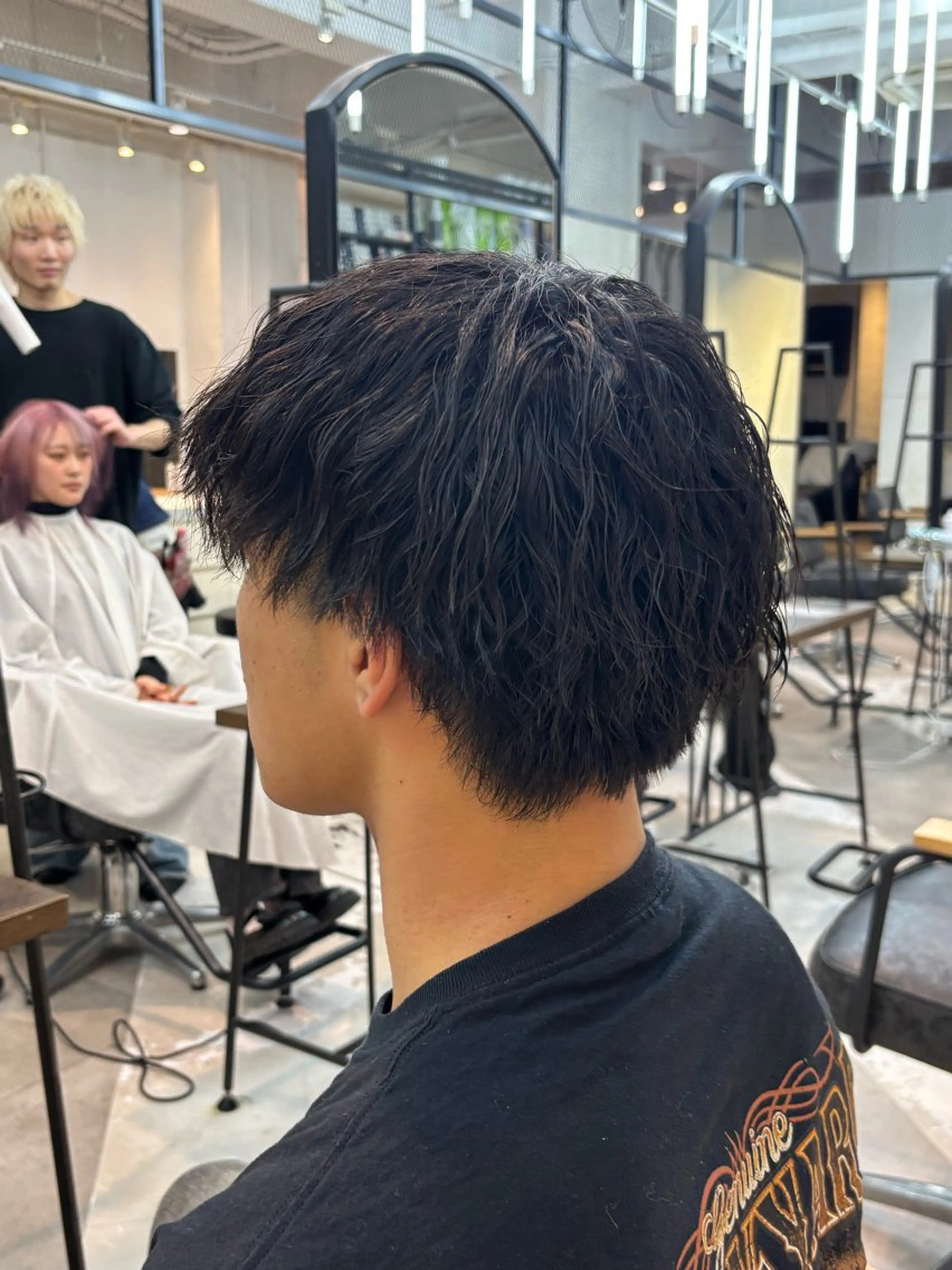 パーマ メンズ カット パーマ メンズパーマ/ メッシュ📍ユリのヘアスタイル