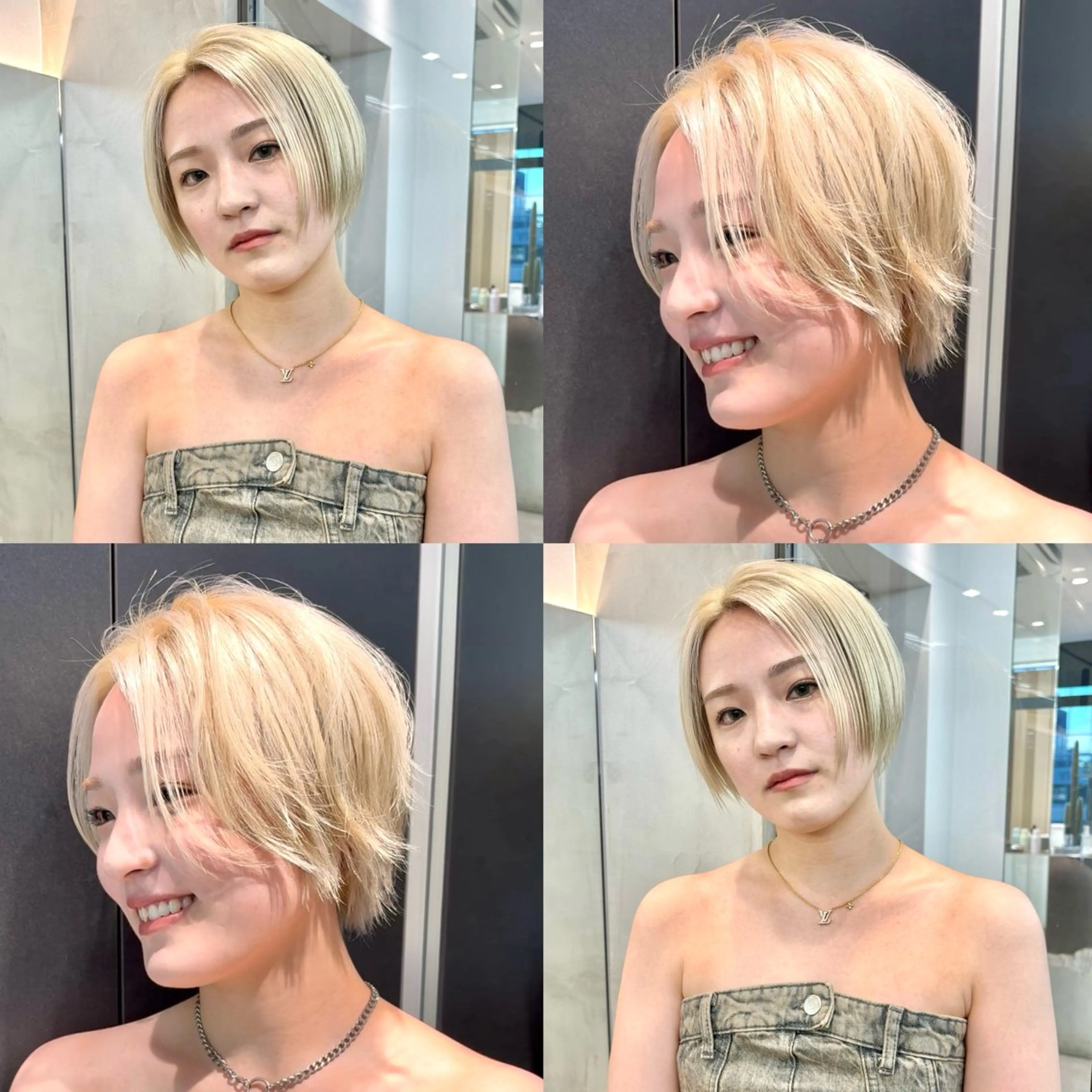 ショート カット ヘアカラー トリートメント 🩵縮毛矯正/ブリー チ/髪質改善/いつかのヘアスタイル