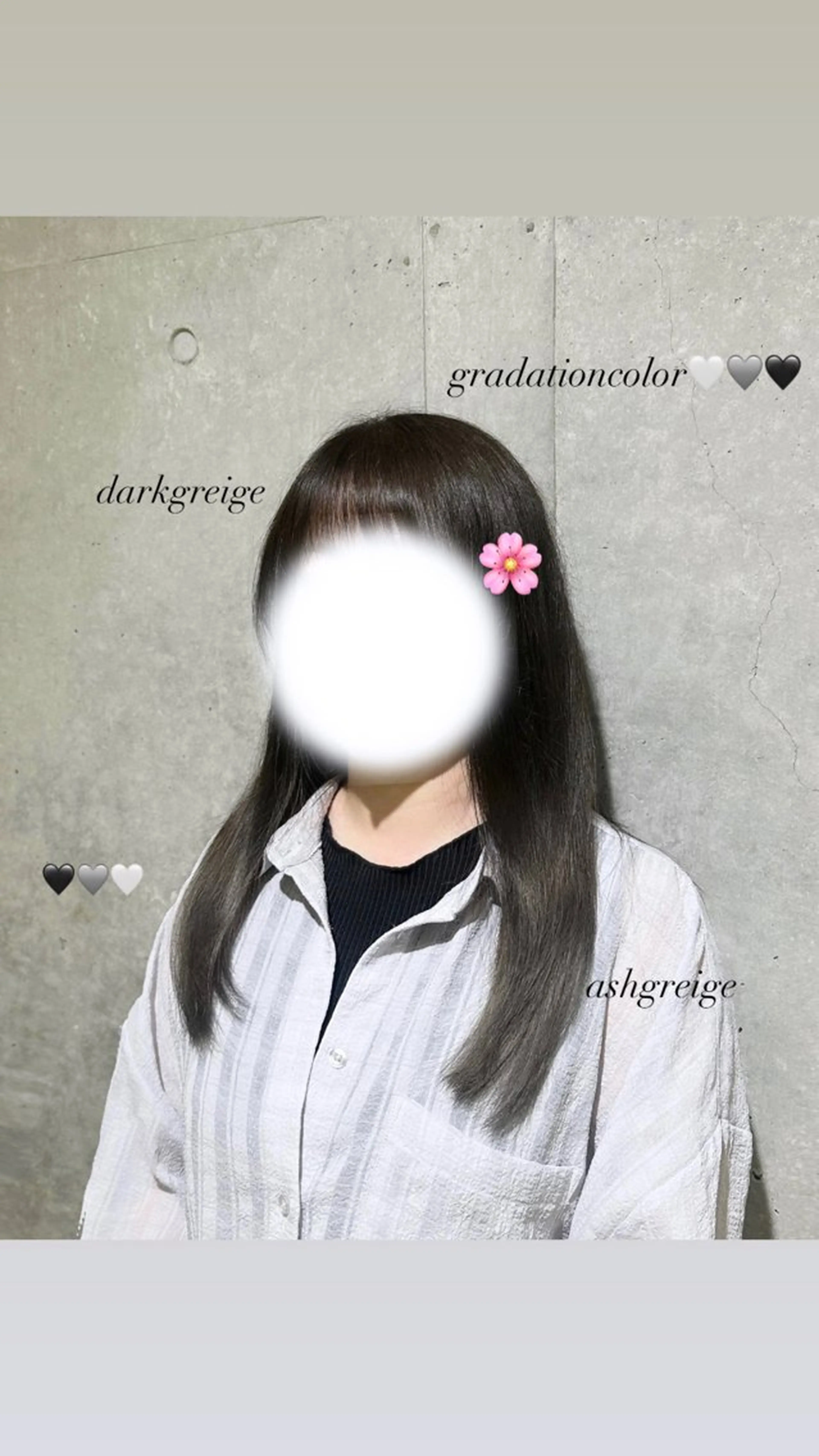 カラー グラデーションカラー 韓国風/透明感 🎀𝑹𝒖𝒌𝒂のヘアスタイル