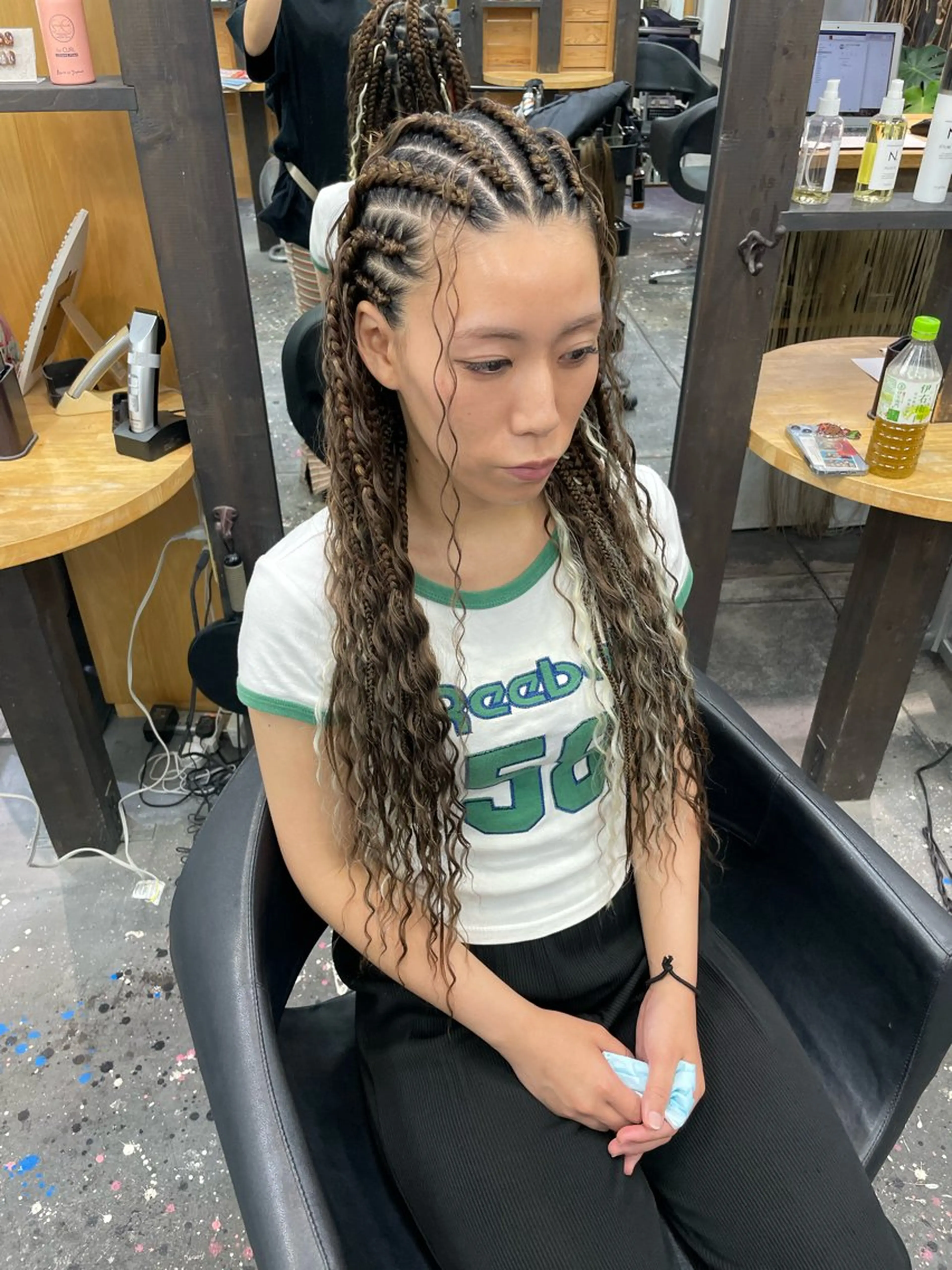 ロング ヘアアレンジ Lehua   (レフア)所属・MEI/ブレイズ/ コーンロウ/茅ヶ崎のヘアスタイル