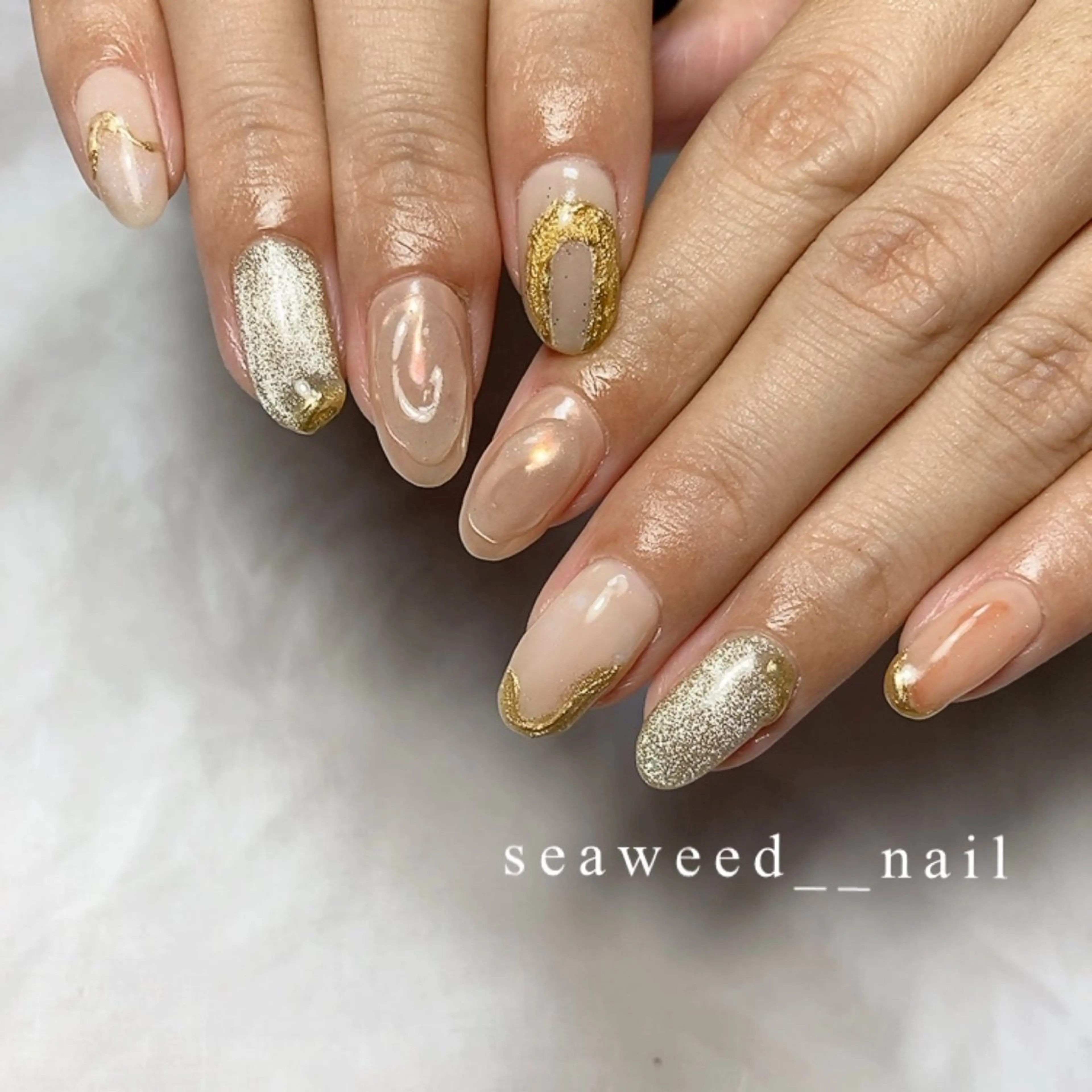 ネイル ハンドネイル seaweed nailのネイルデザイン