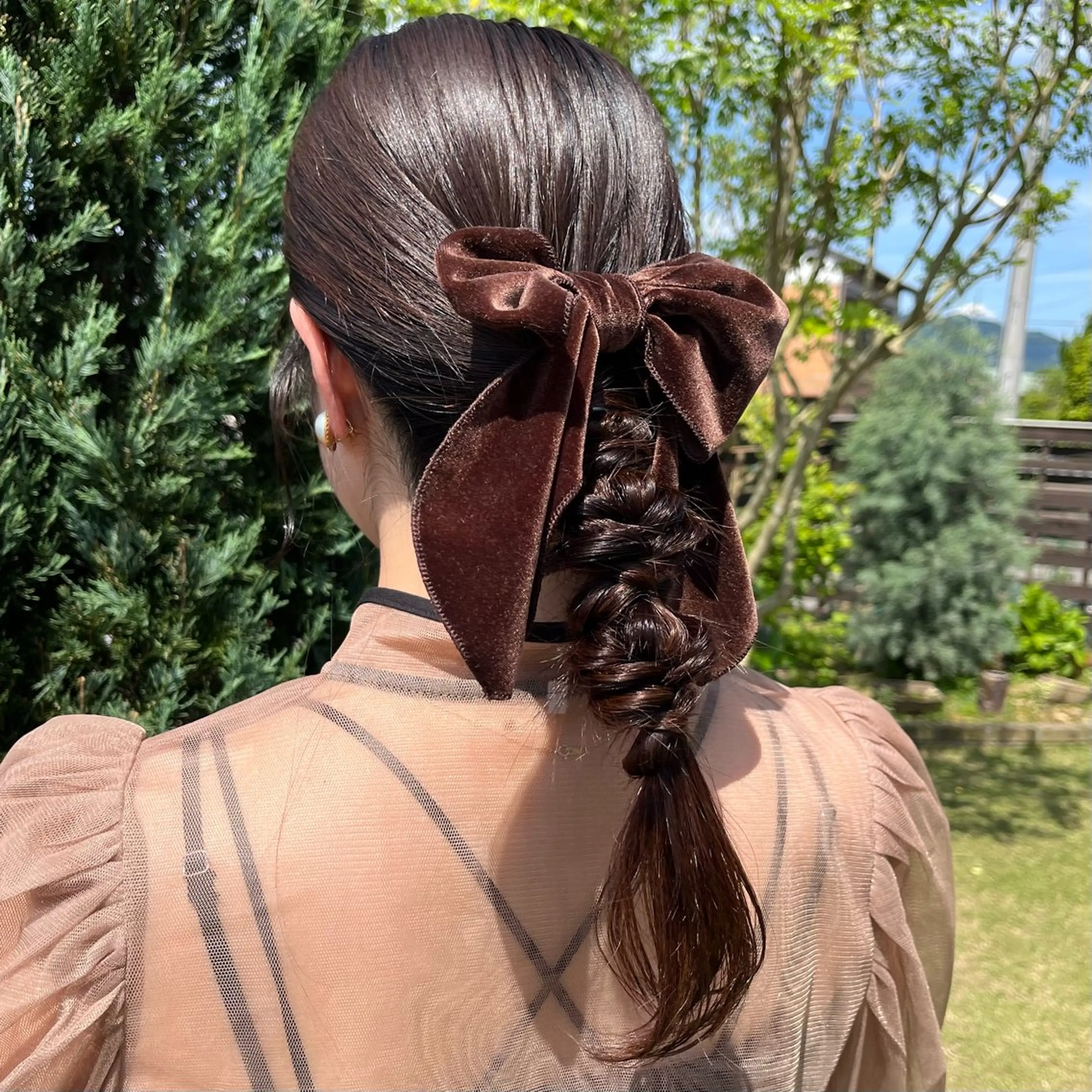 セミロング ヘアアレンジ ヘアセット 土橋 伊万里のヘアスタイル